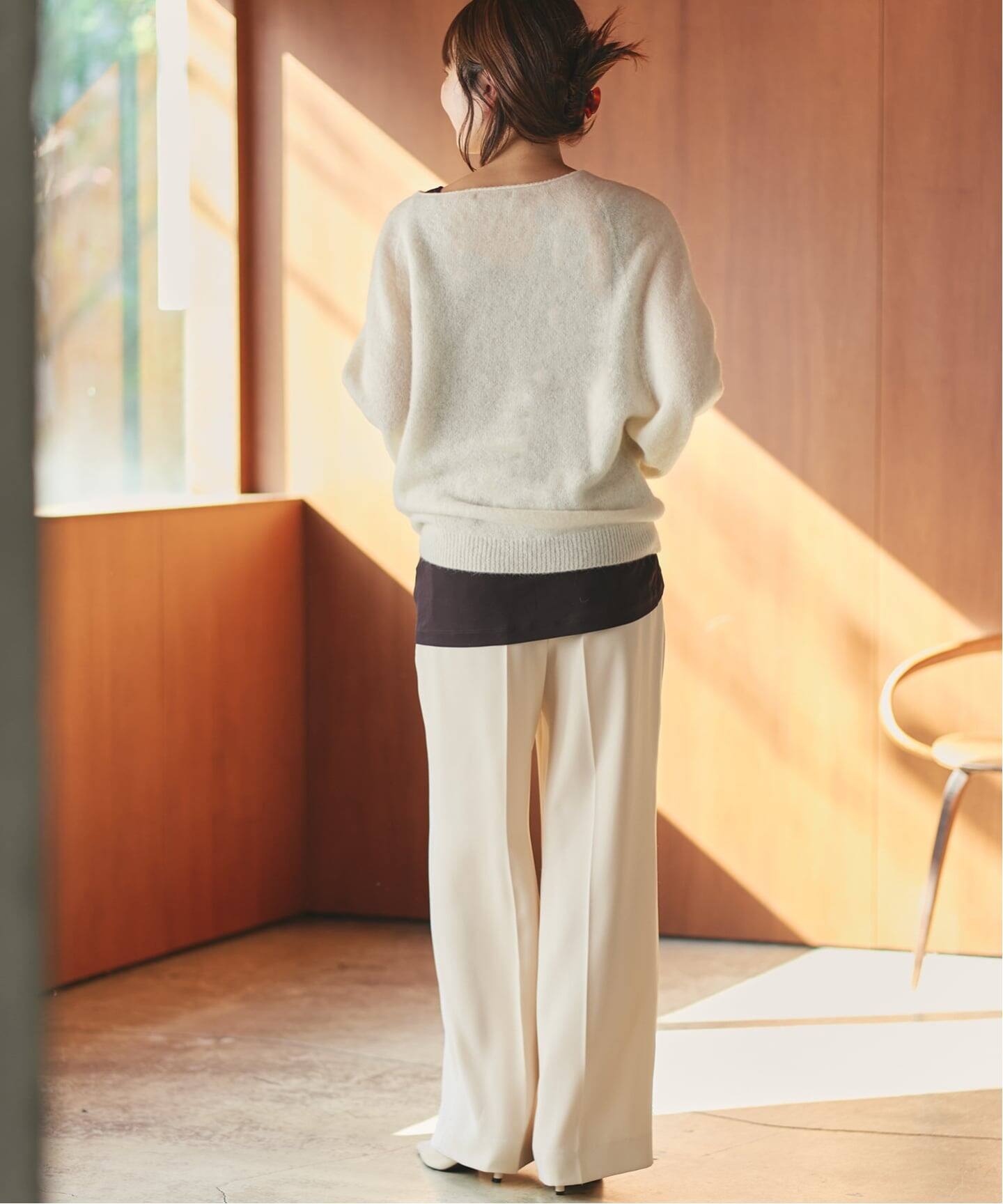 追加》Baby Alpaca ラグラン プルオーバー（ニット／セーター）｜Plage