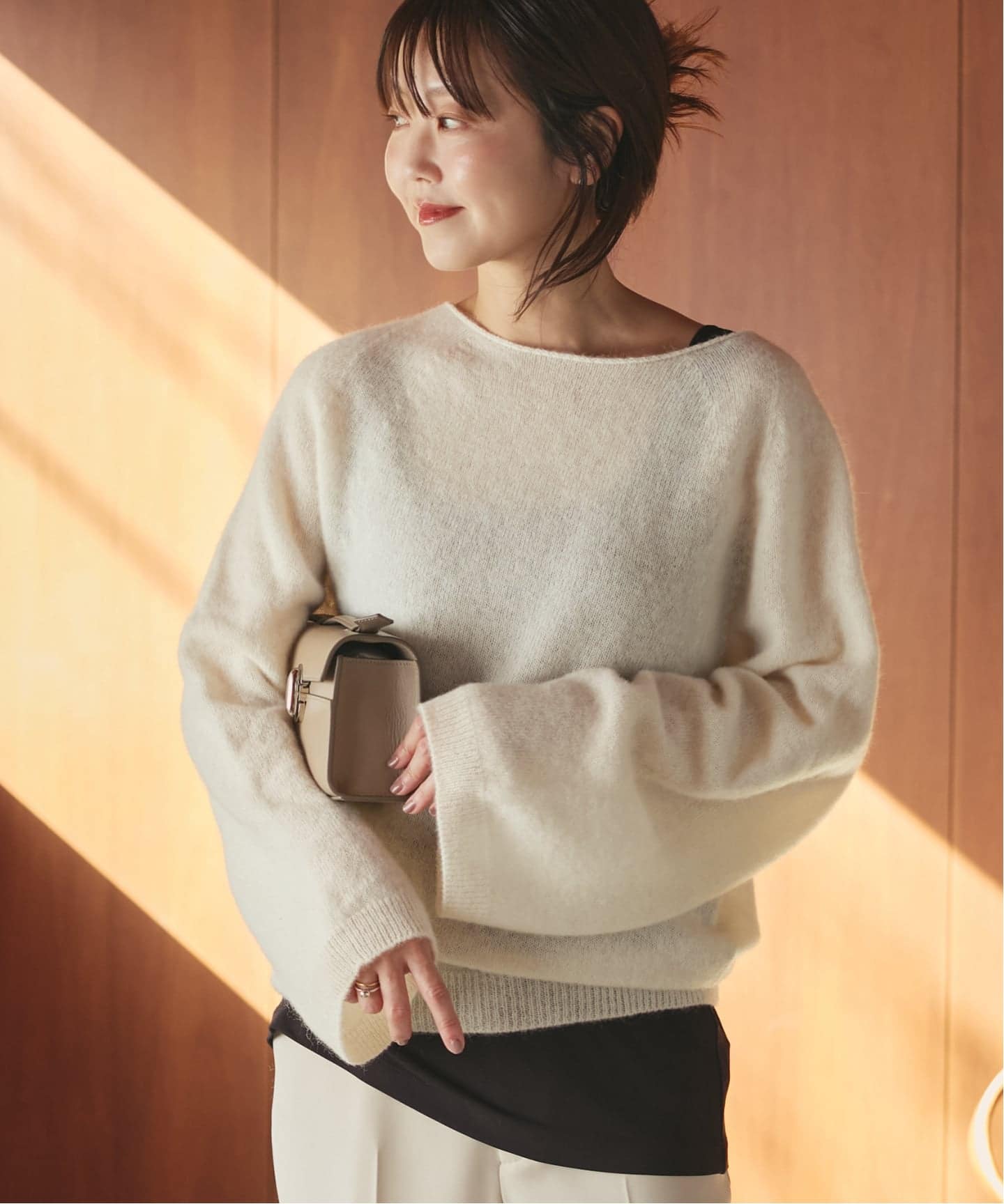 追加》Baby Alpaca ラグラン プルオーバー（ニット／セーター）｜Plage