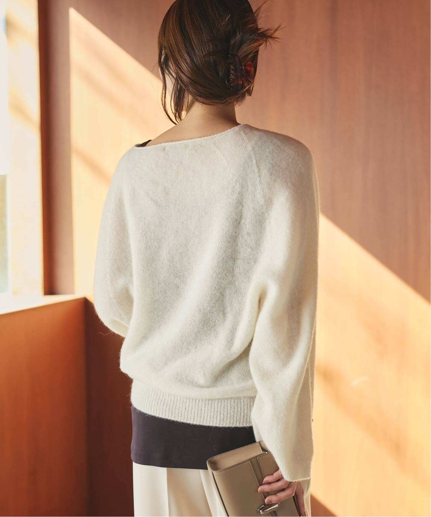 追加予約》Baby Alpaca ラグラン プルオーバー（ニット／セーター