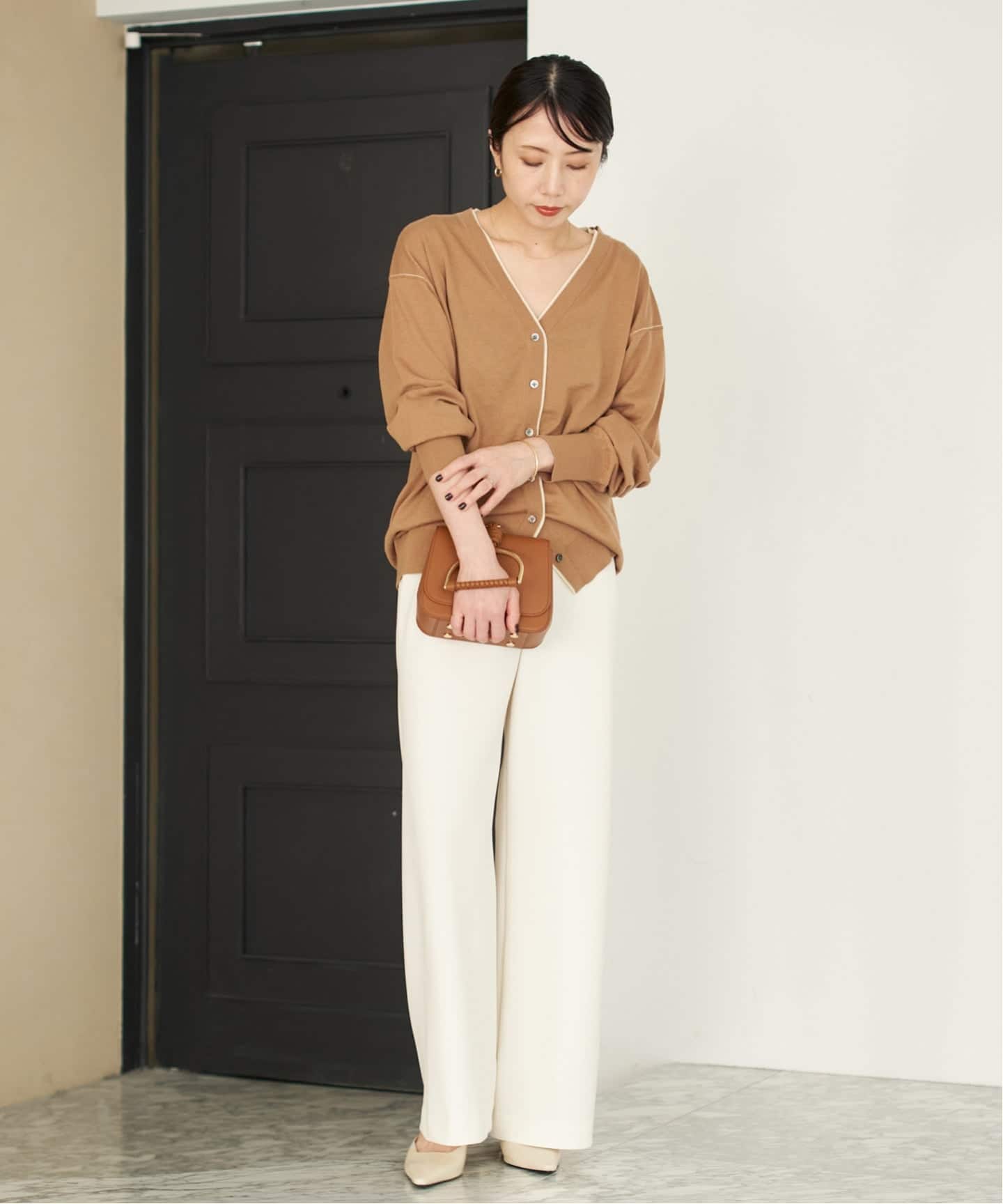 TWO TONE Vネック カーディガン（カーディガン）｜Plage（プラージュ