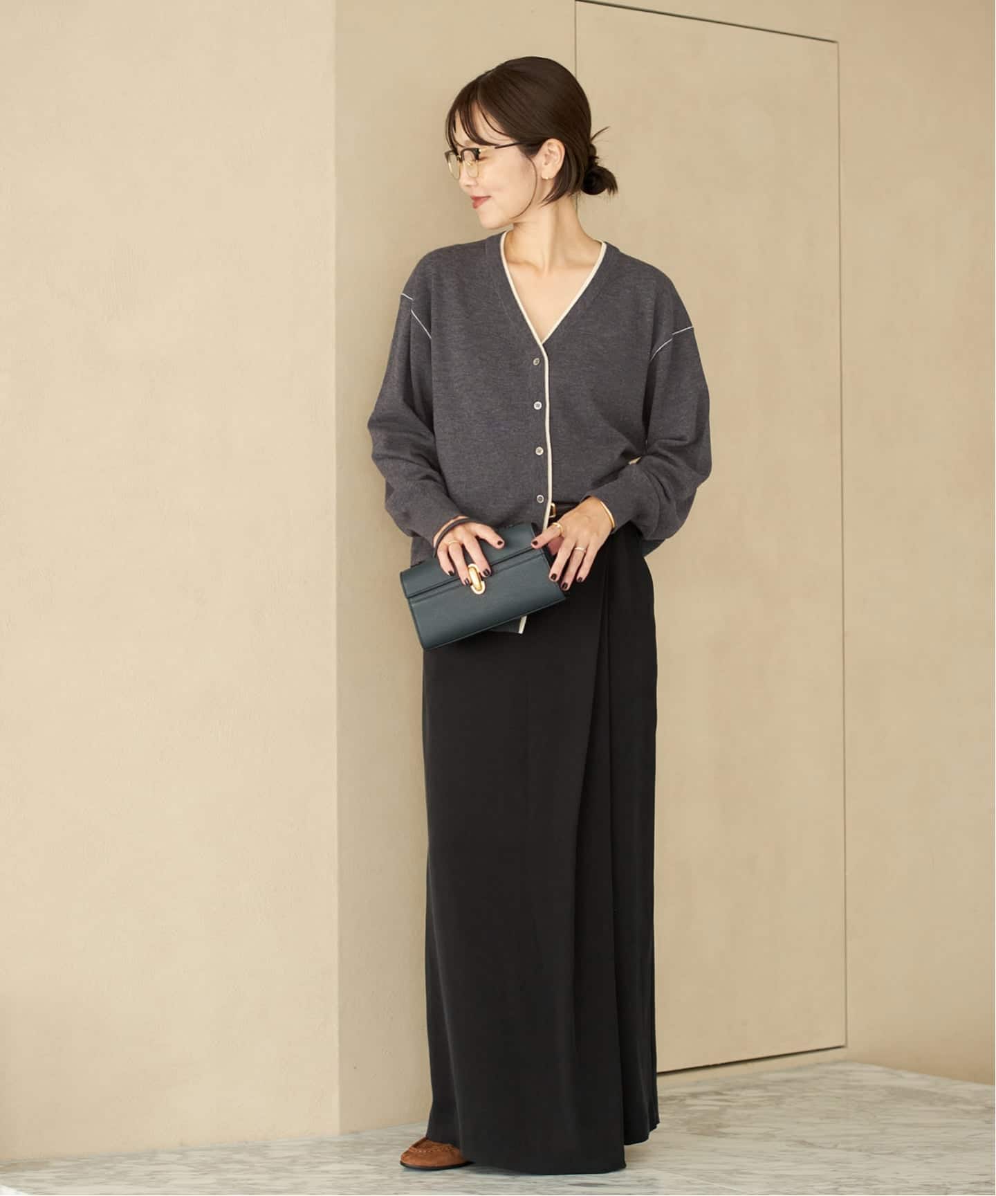 TWO TONE Vネック カーディガン（カーディガン）｜Plage（プラージュ