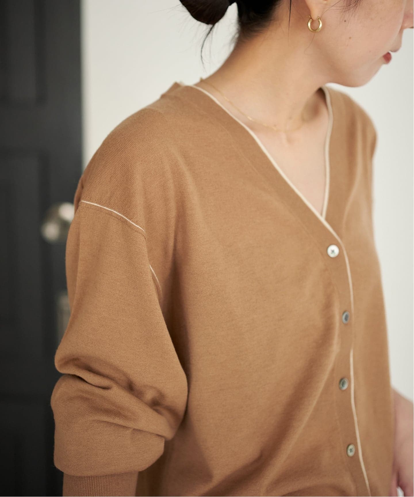 TWO TONE Vネック カーディガン（カーディガン）｜Plage（プラージュ