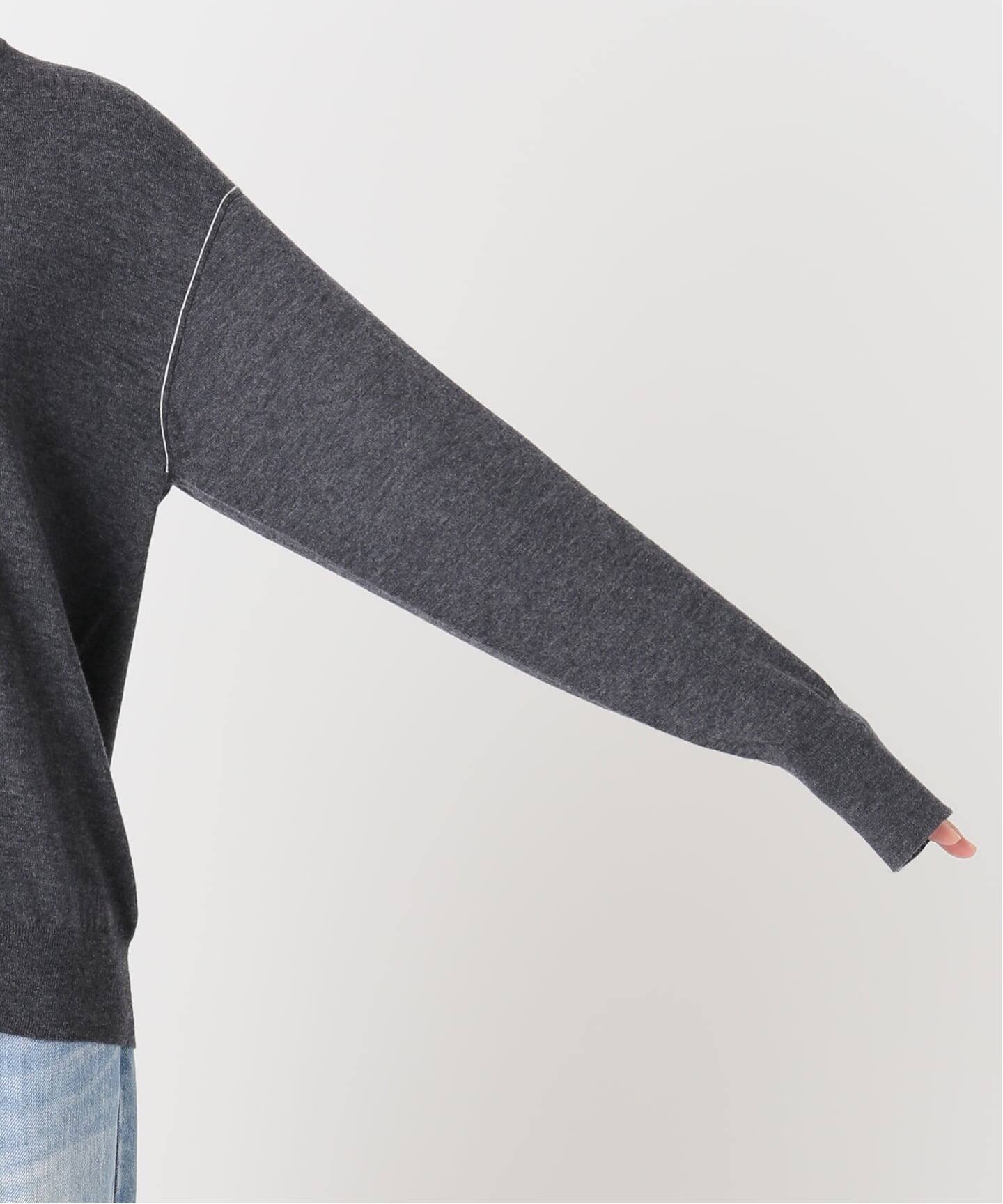プラージュ Vネックカーディガン グレー プラージュ Plage 《WEB限定追加予約》sweat kn nuance カーディガン