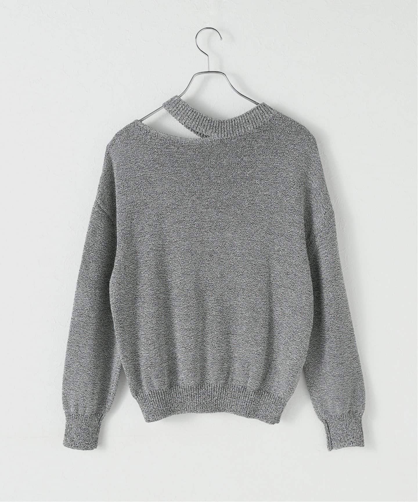 Plage - プラージュ plage furクルーネックスリットプルオーバー 新品】Plage Fur Back Open プルオーバー（追加》Fur Vスリット