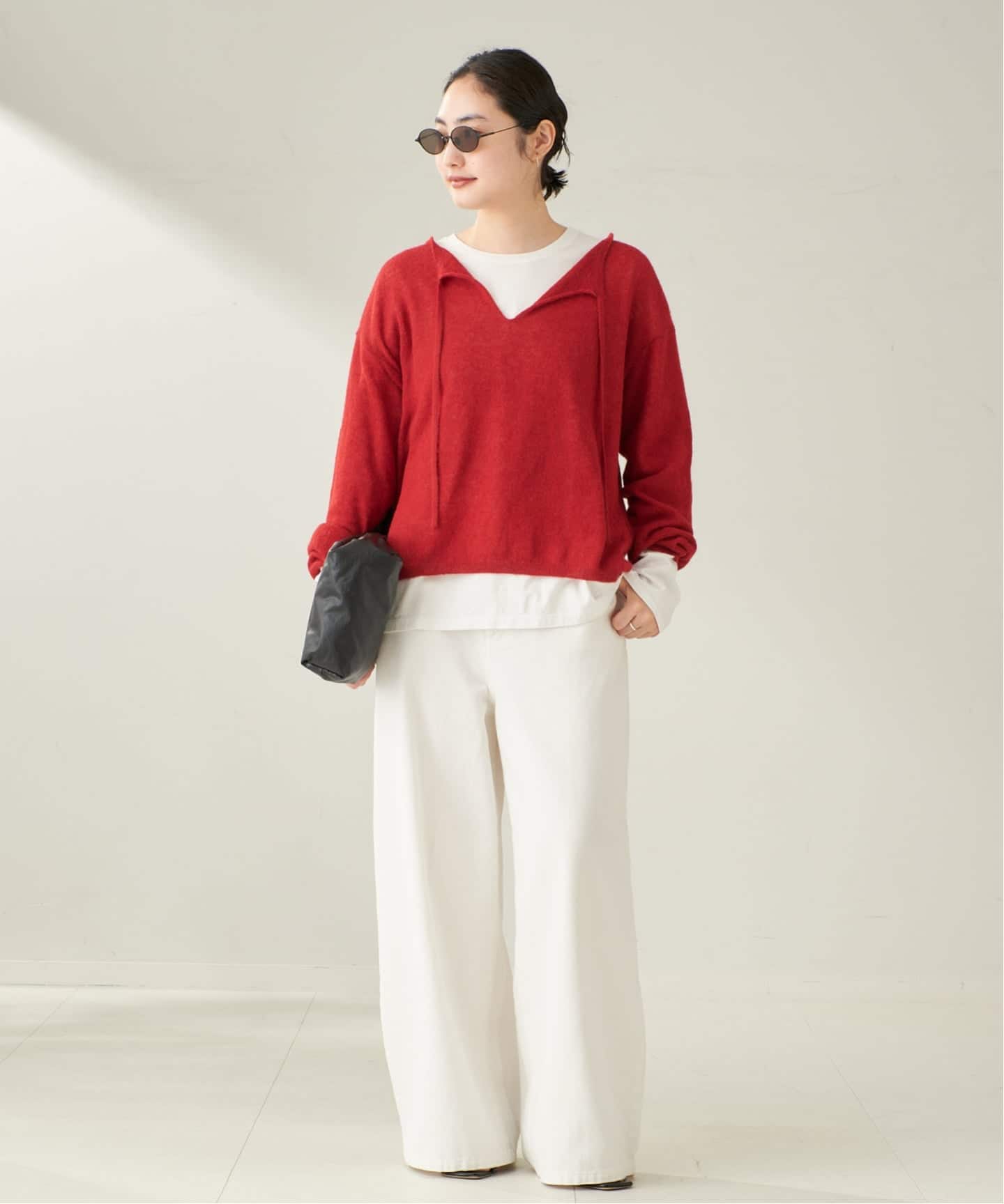 Plage プラージュ　アルパカウールニット　2023AW ALPACA WOOL HENP CN プルオーバー（ニット／セーター）｜Plage