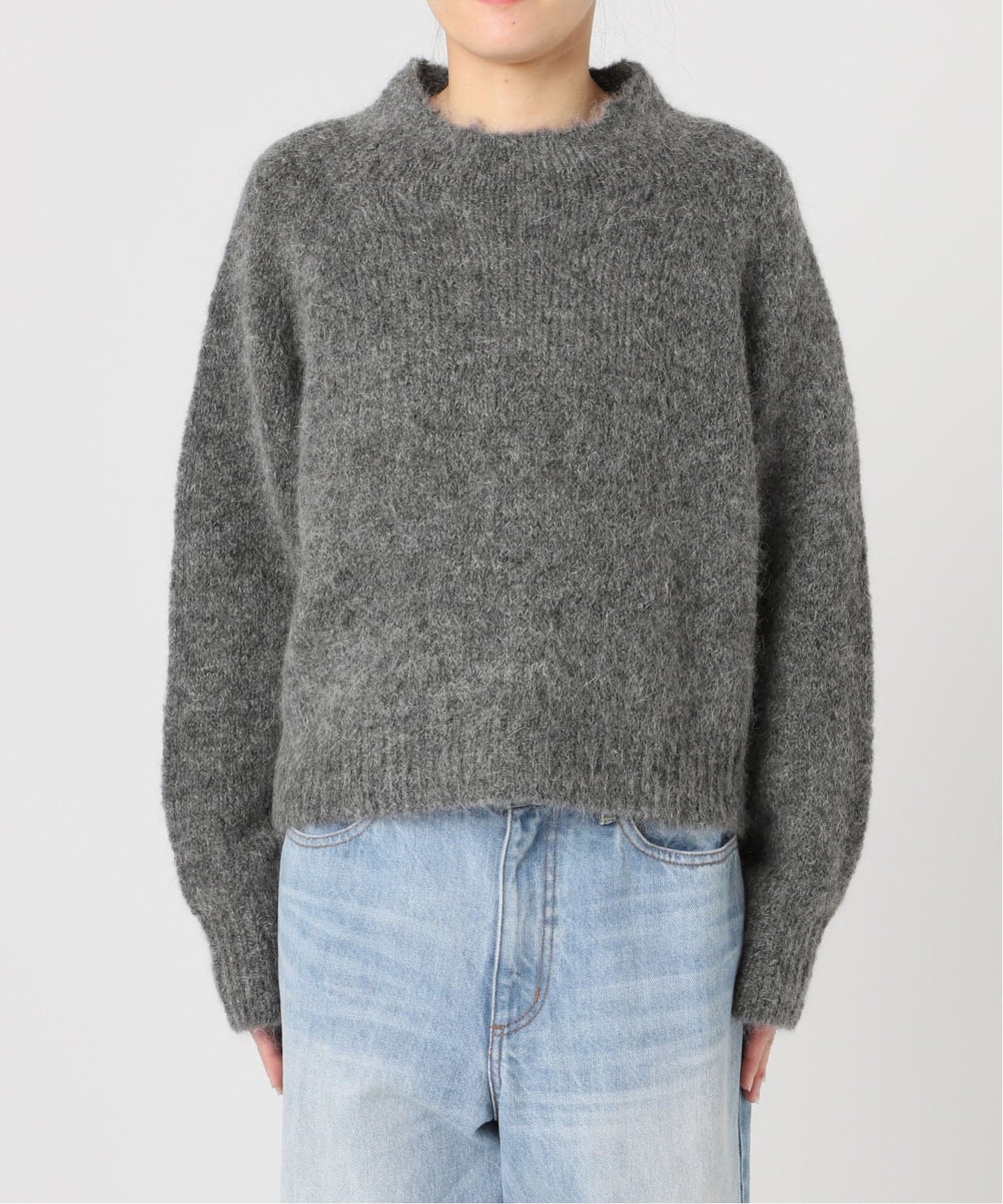 Plage mohair mix YOU ニット　グレー mohair mix YOU ニット（ニット／セーター）｜Plage（プラージュ）の