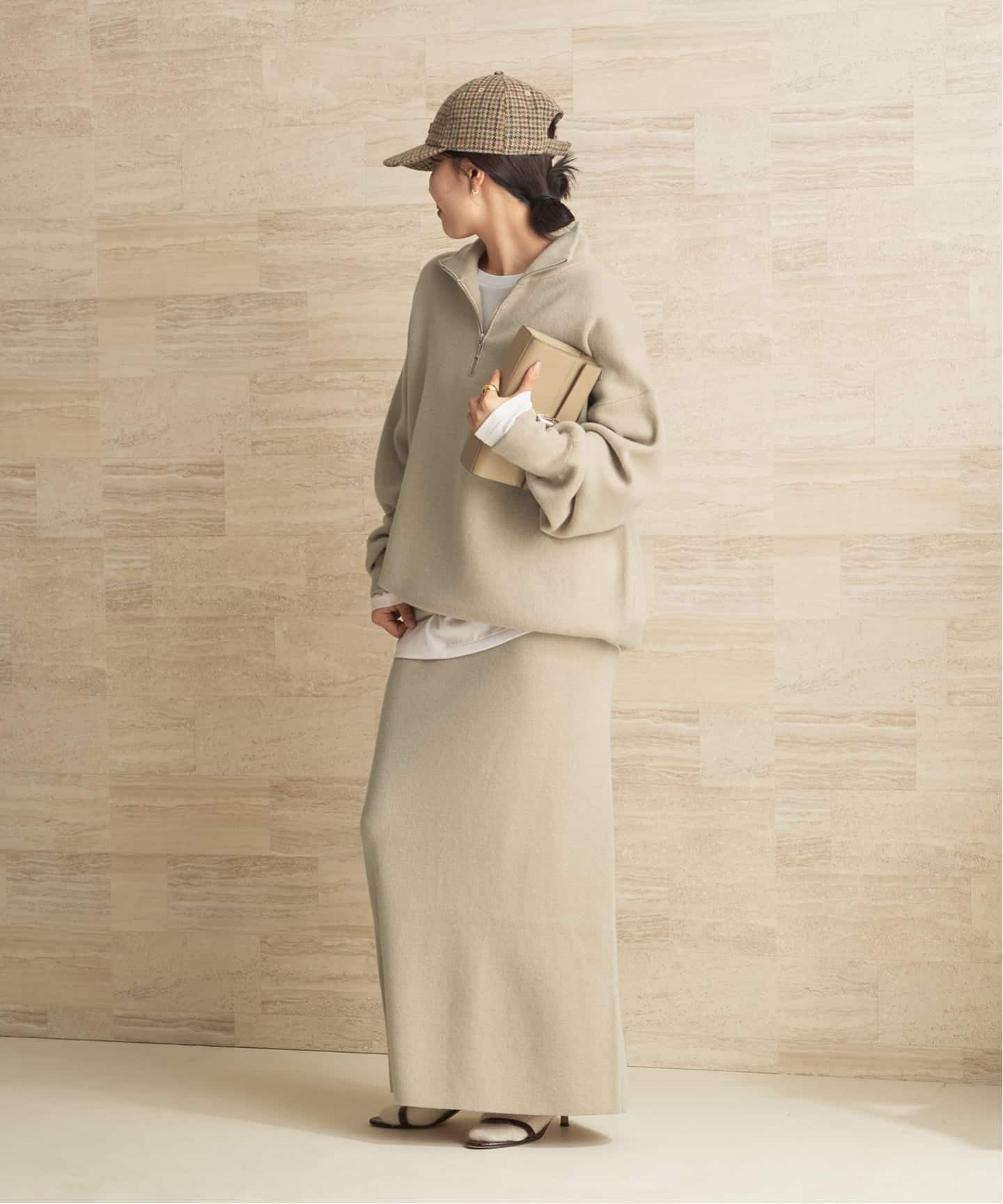 一部店舗・WEB限定》スムース ハーフ Zip ニット（ニット／セーター