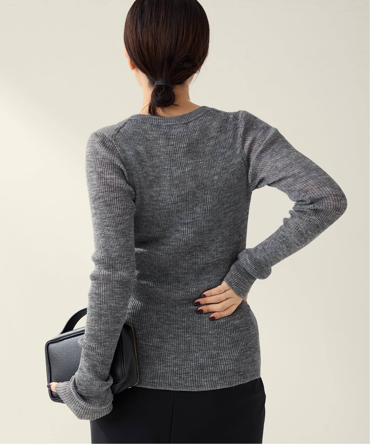 【plage】easy care rib プルオーバー Rib Back Open プルオーバー（Tシャツ／カットソー）｜Plage