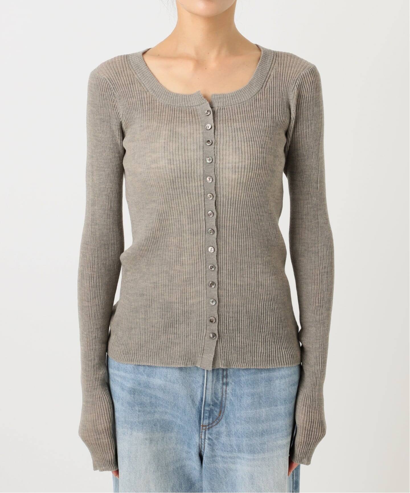 【plage】easy care rib プルオーバー Rib Back Open プルオーバー（Tシャツ／カットソー）｜Plage
