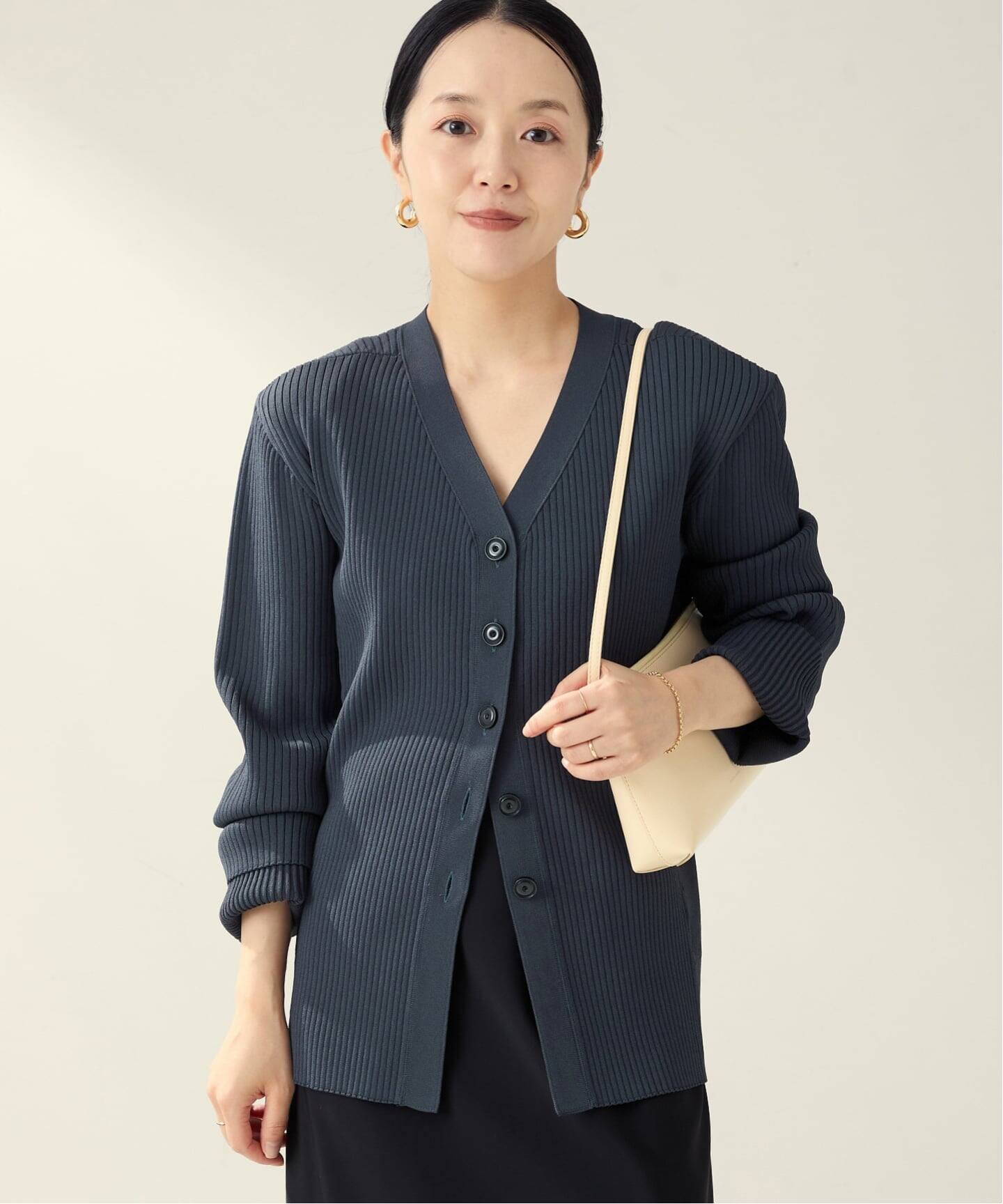 Plage R’IAM RIBシェイプカーディガン 追加》R'IAM RIBシェイプカーディガン（カーディガン）｜Plage