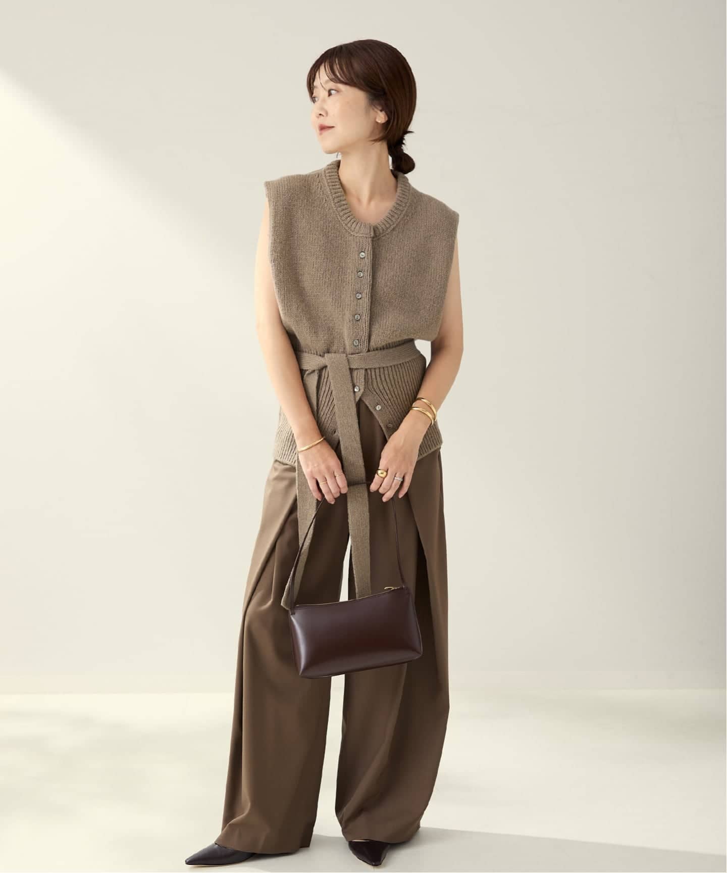 R'IAM ローゲージニットベスト（ニット／セーター）｜Plage