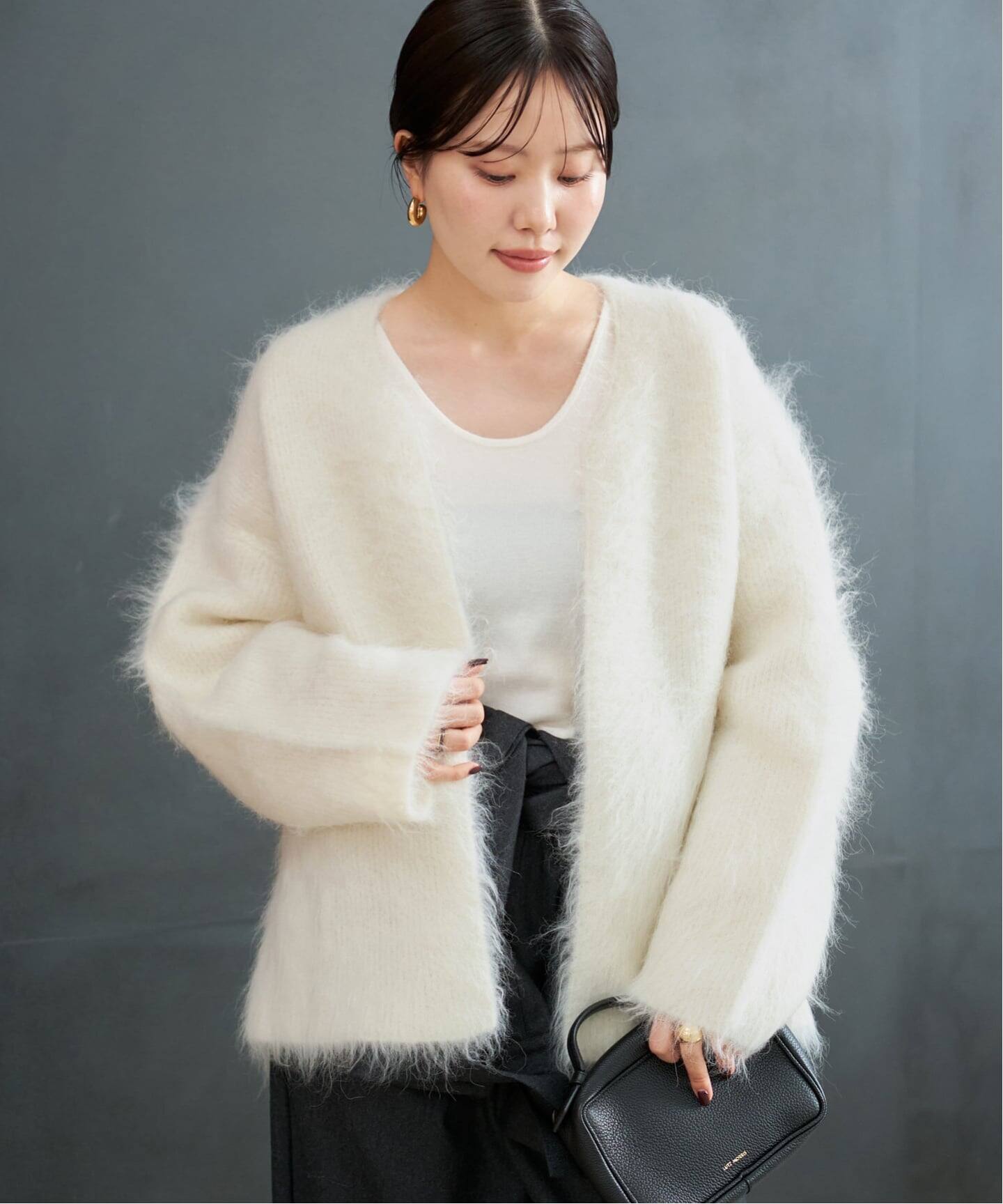 Plage R’IAM シャギーカーディガン ナチュラル R'IAM シャギーカーディガン（カーディガン）｜Plage（プラージュ）の