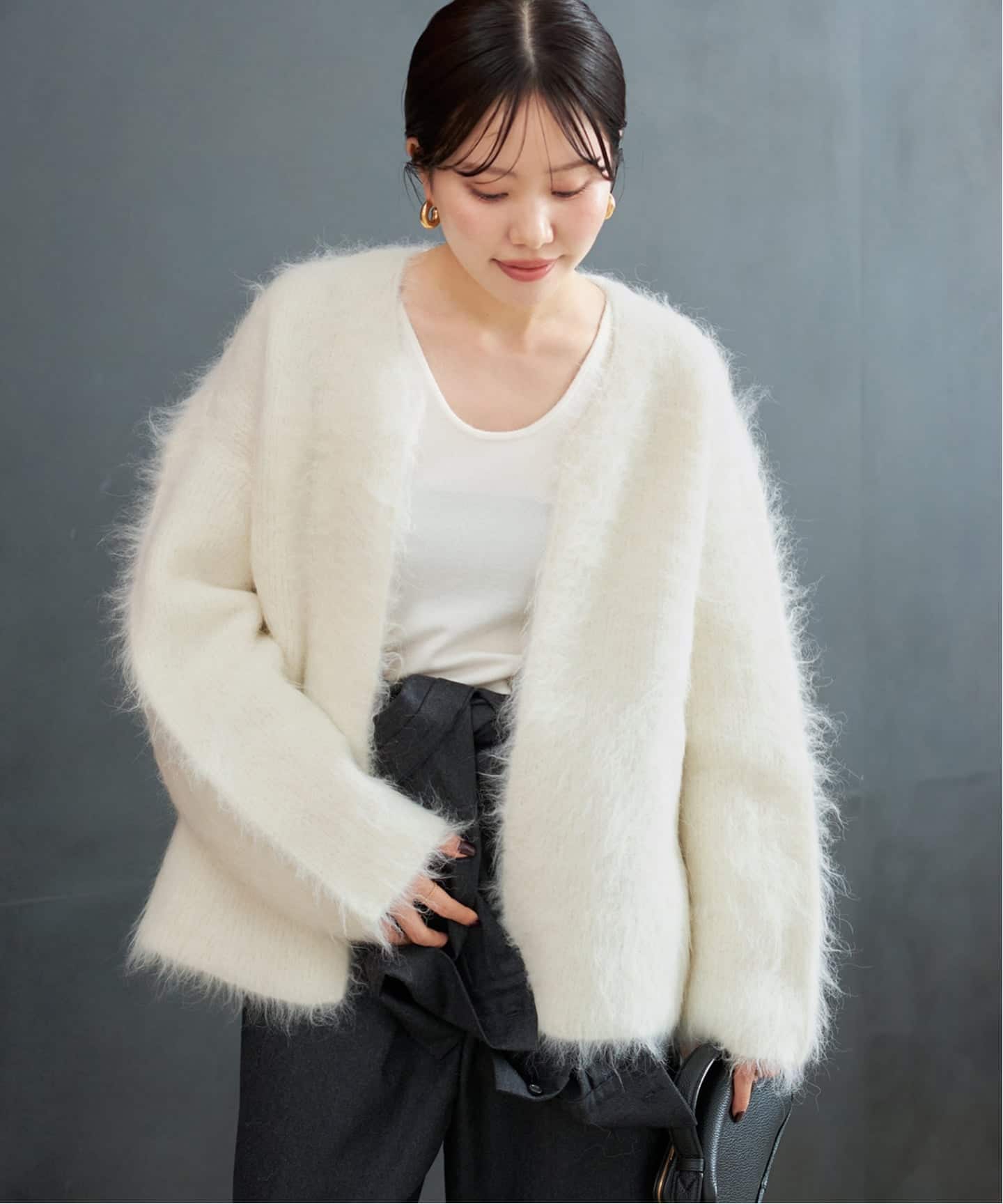 plage R’IAM シャギーカーディガン 予約》R'IAM シャギーカーディガン（カーディガン）｜Plage