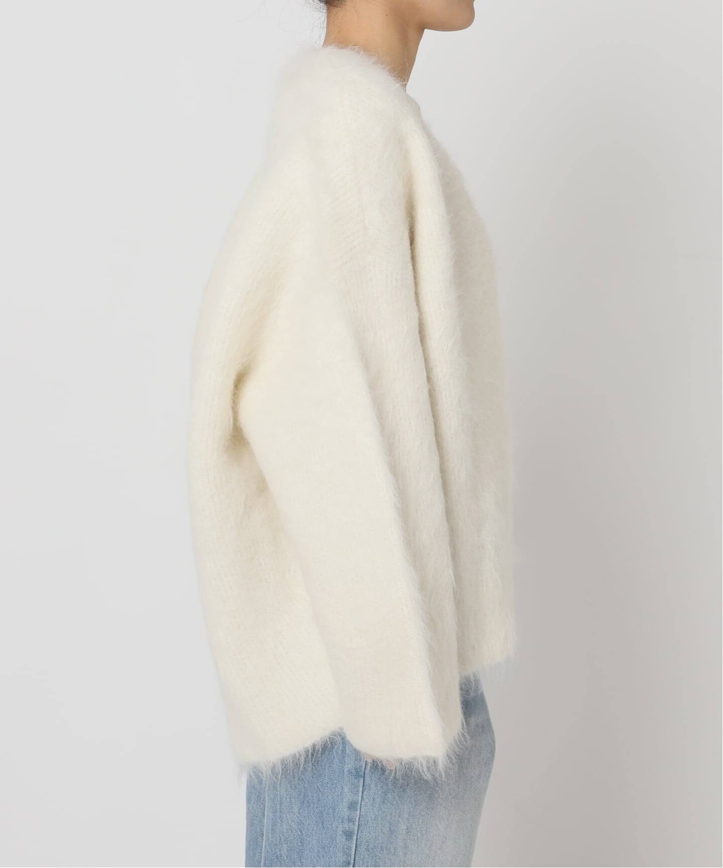 Plage R’IAM シャギーカーディガン ナチュラル Plage プラージュ R'IAM シャギーカーディガン ナチュラル