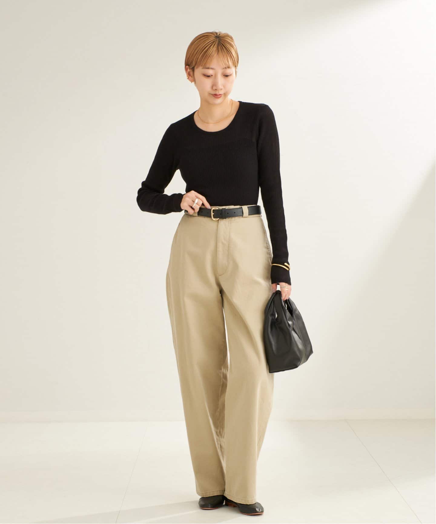 rib like kn long Tシャツ（ニット／セーター）｜Plage