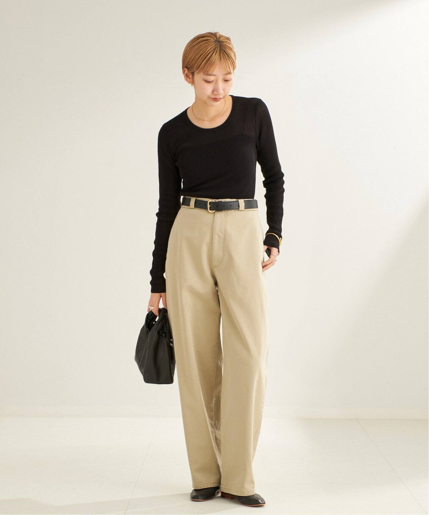 rib like kn long Tシャツ（ニット／セーター）｜Plage（プラージュ