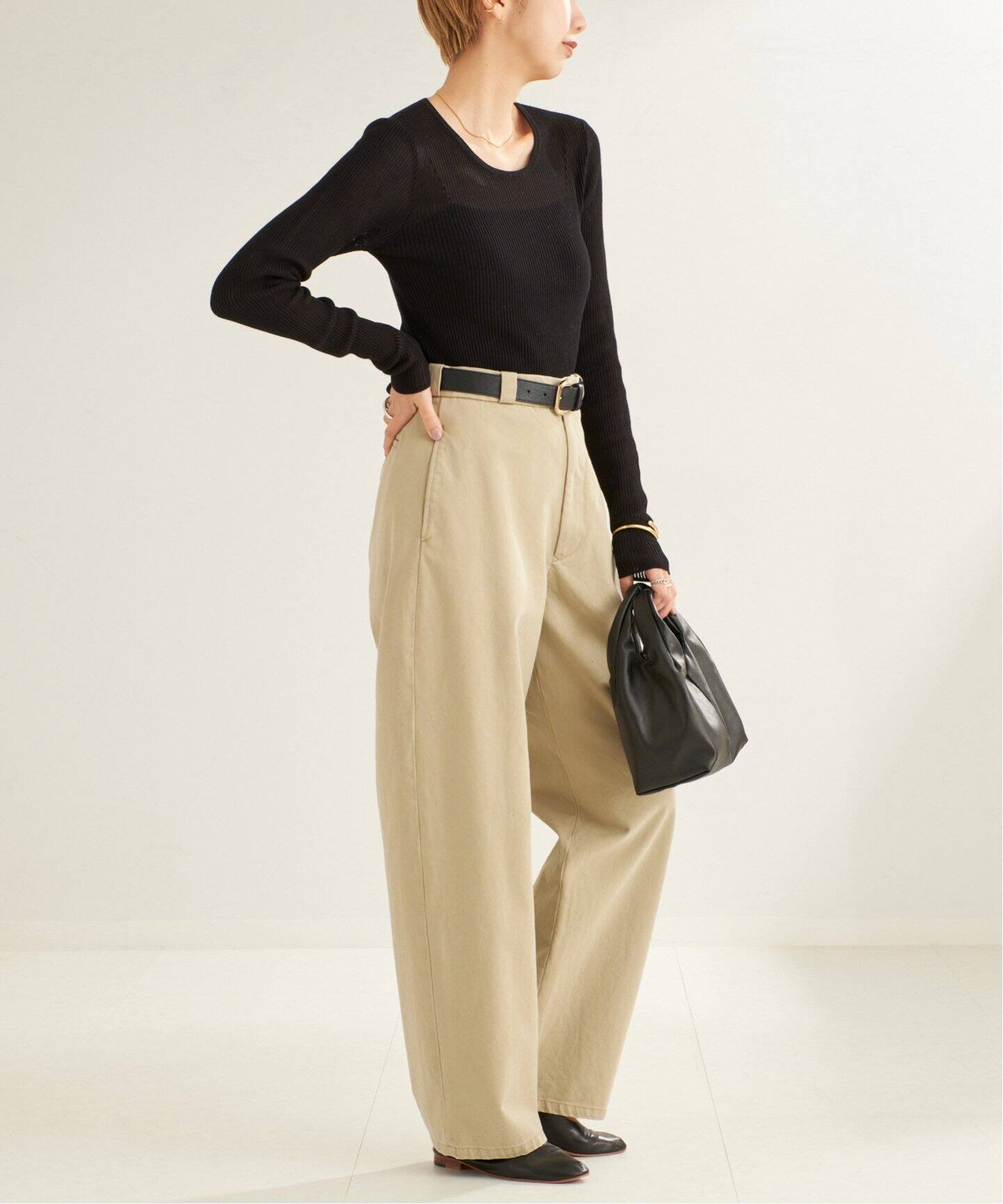 rib like kn long Tシャツ（ニット／セーター）｜Plage