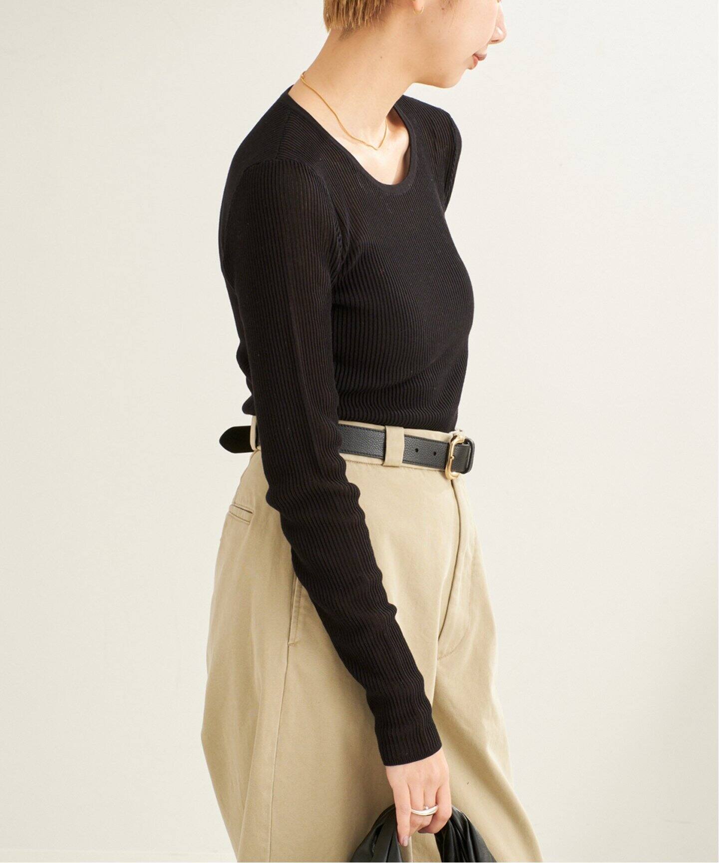 rib like kn long Tシャツ（ニット／セーター）｜Plage