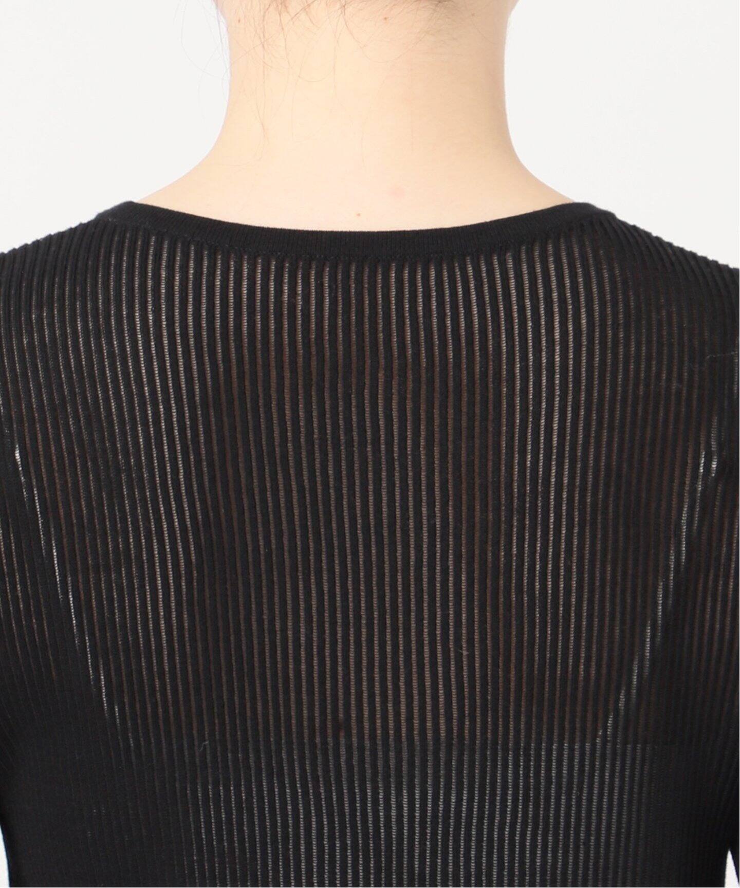 美品　plage Knit Tシャツ ブラック plage（プラージュ）の「R'IAM KNIT T（ニット/セーター）」 - WEAR