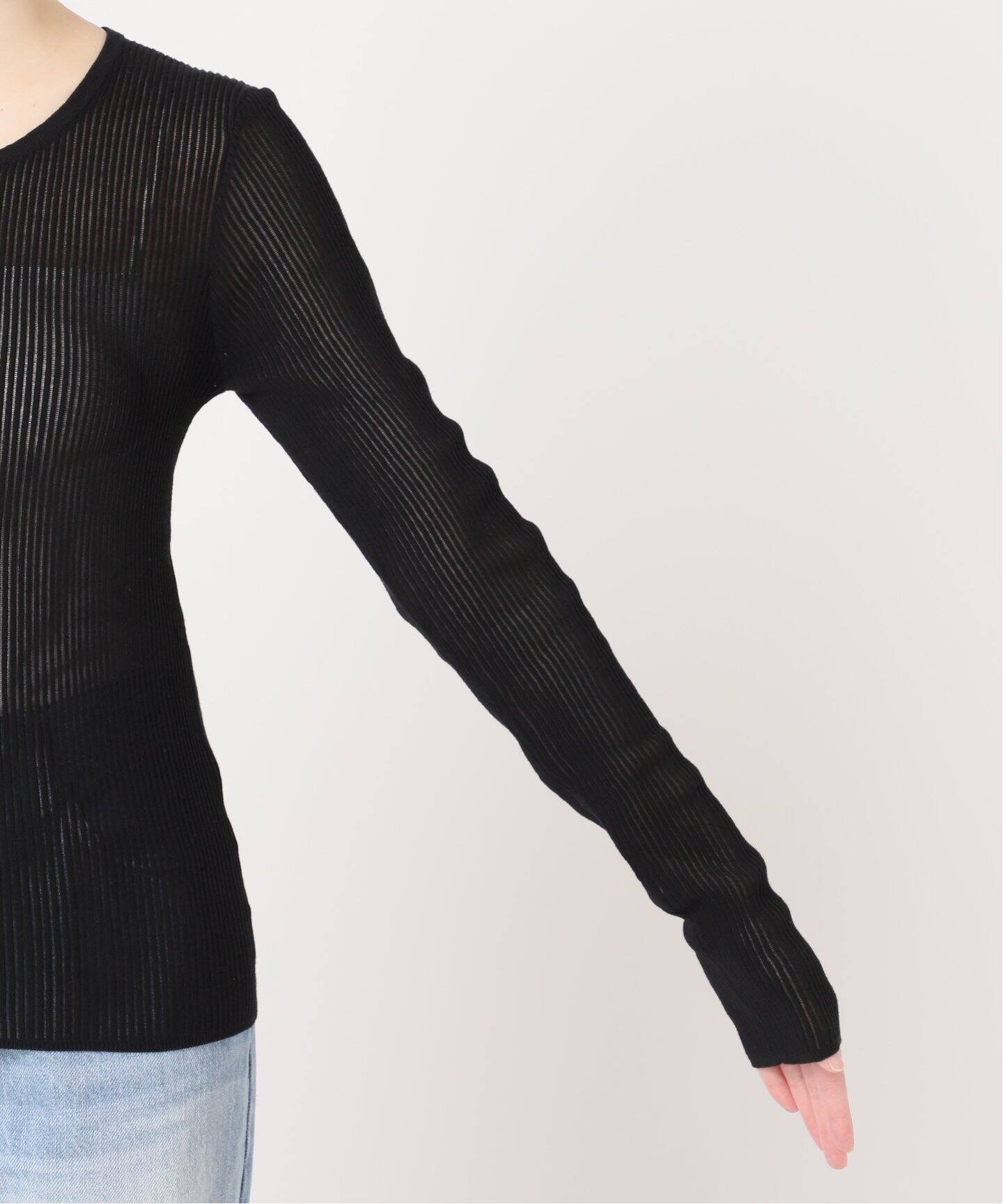 rib like kn long Tシャツ（ニット／セーター）｜Plage