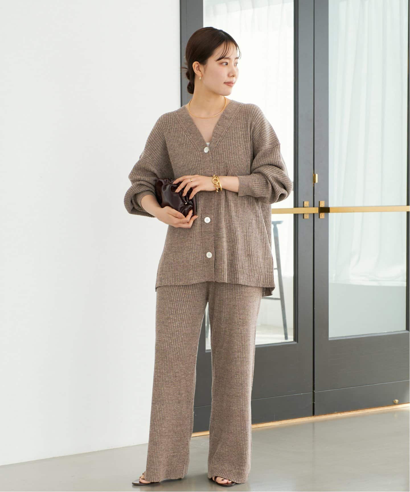 jazz linen rib カーディガン（カーディガン）｜Plage