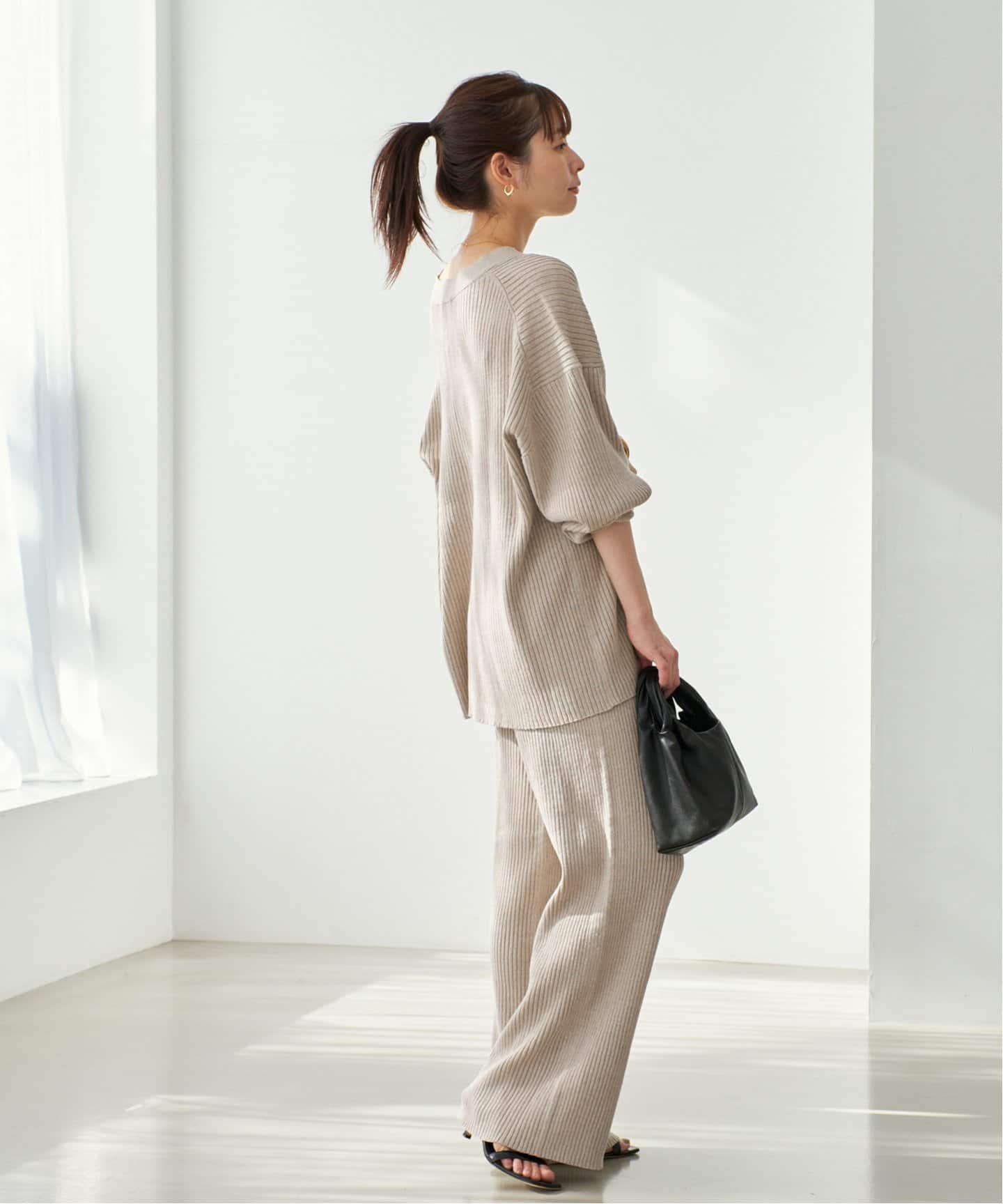 jazz linen rib カーディガン（カーディガン）｜Plage