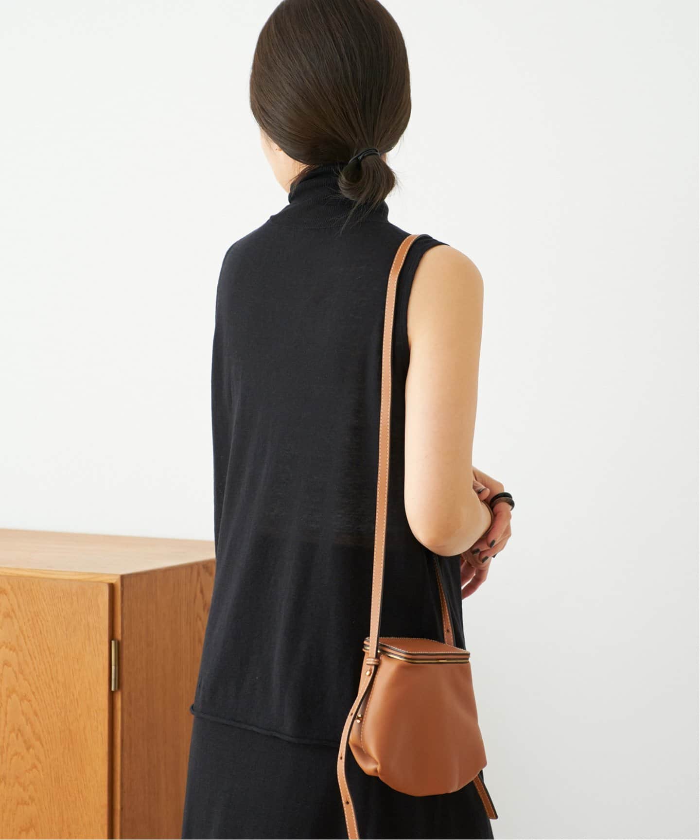 Plage silk/linen nuance プルオーバー　ブラック プラージュ Plage silk/linen nuance プルオーバー （ブラック