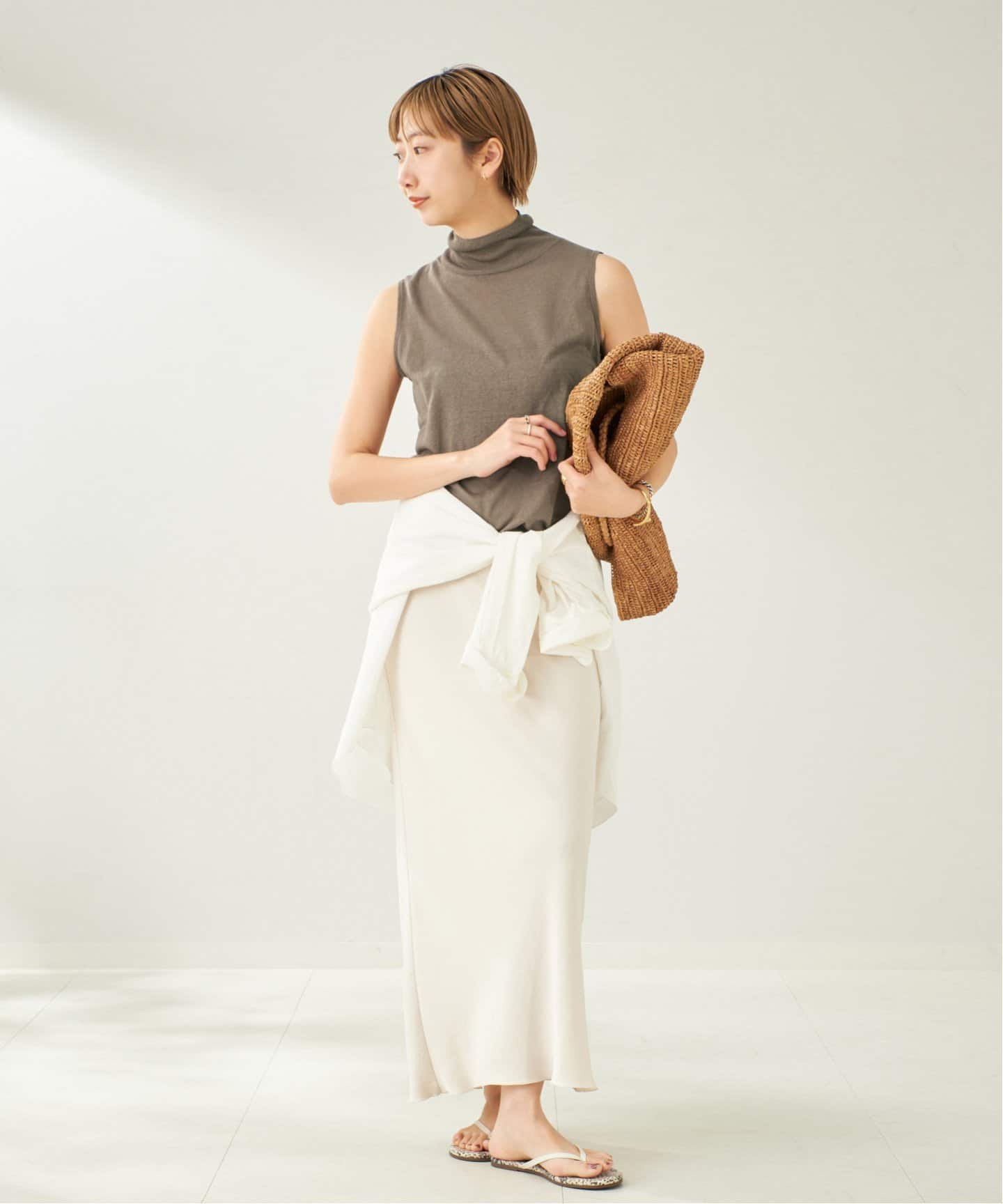 Plage silk/linen nuance プルオーバー　ブラック プラージュ Plage silk/linen nuance プルオーバー （ブラック