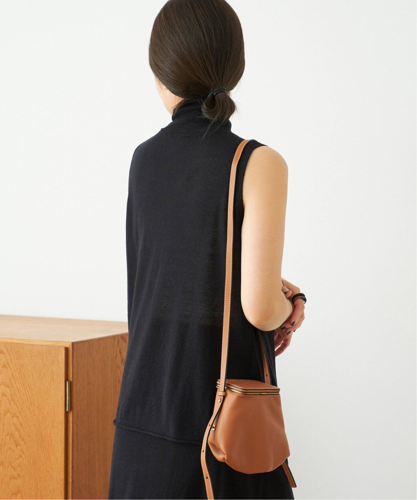 Plage linen mix loose プルオーバー　ブラウン plage ニット セーター linen mix loose プルオーバー