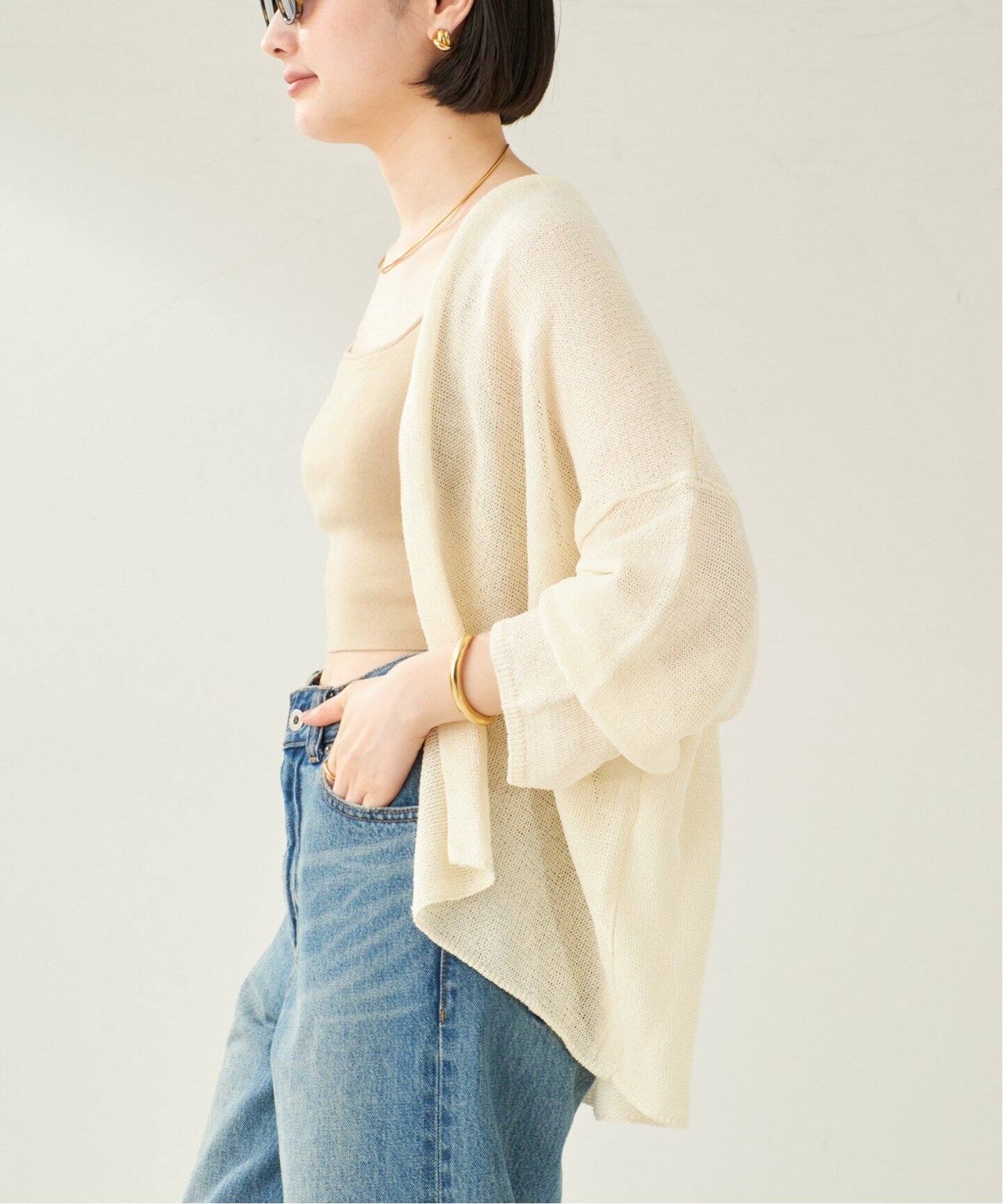 linen sweat ボレロ（カーディガン）｜Plage（プラージュ）の