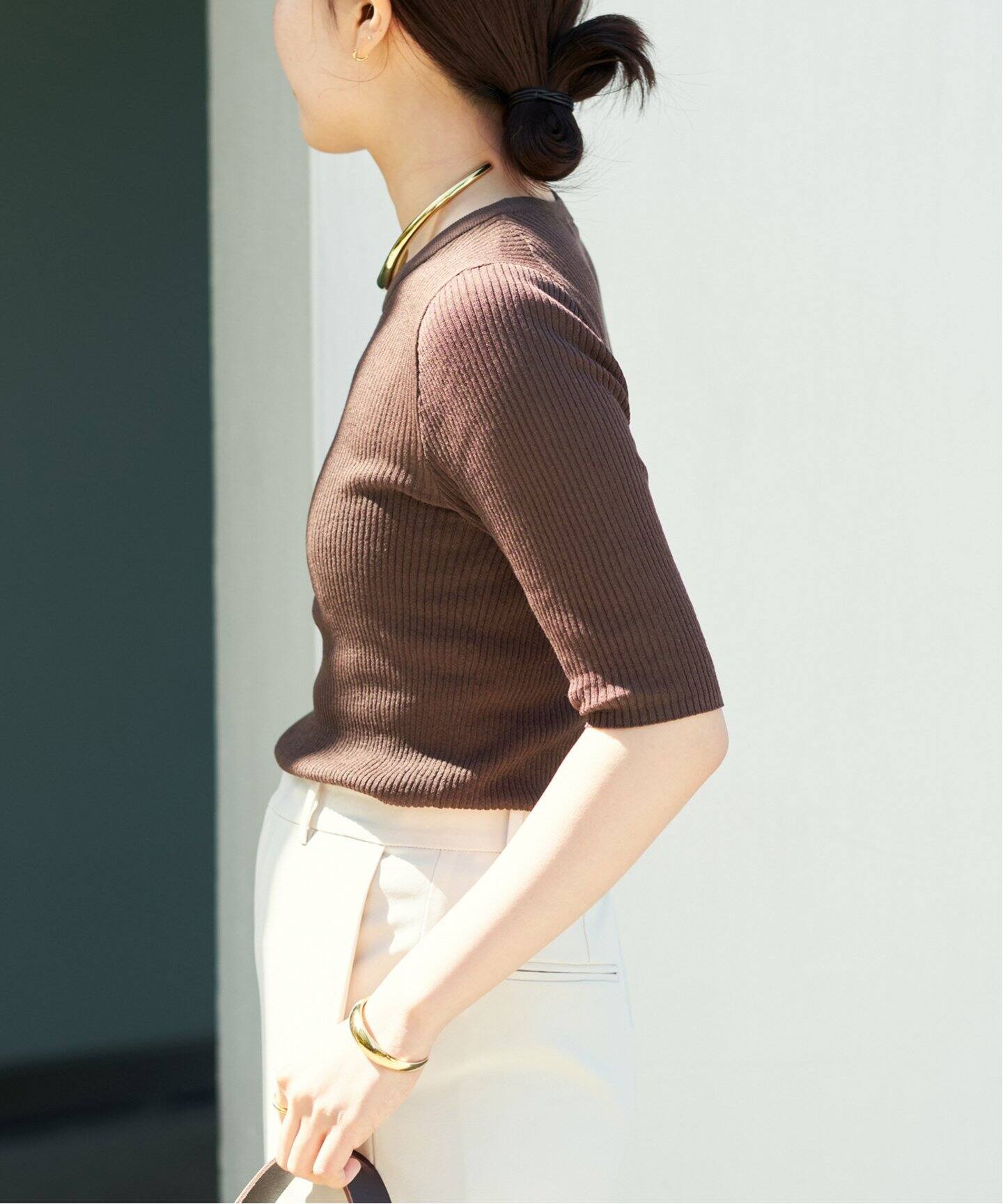 whisper rib sheer プルオーバー（ニット／セーター）｜Plage