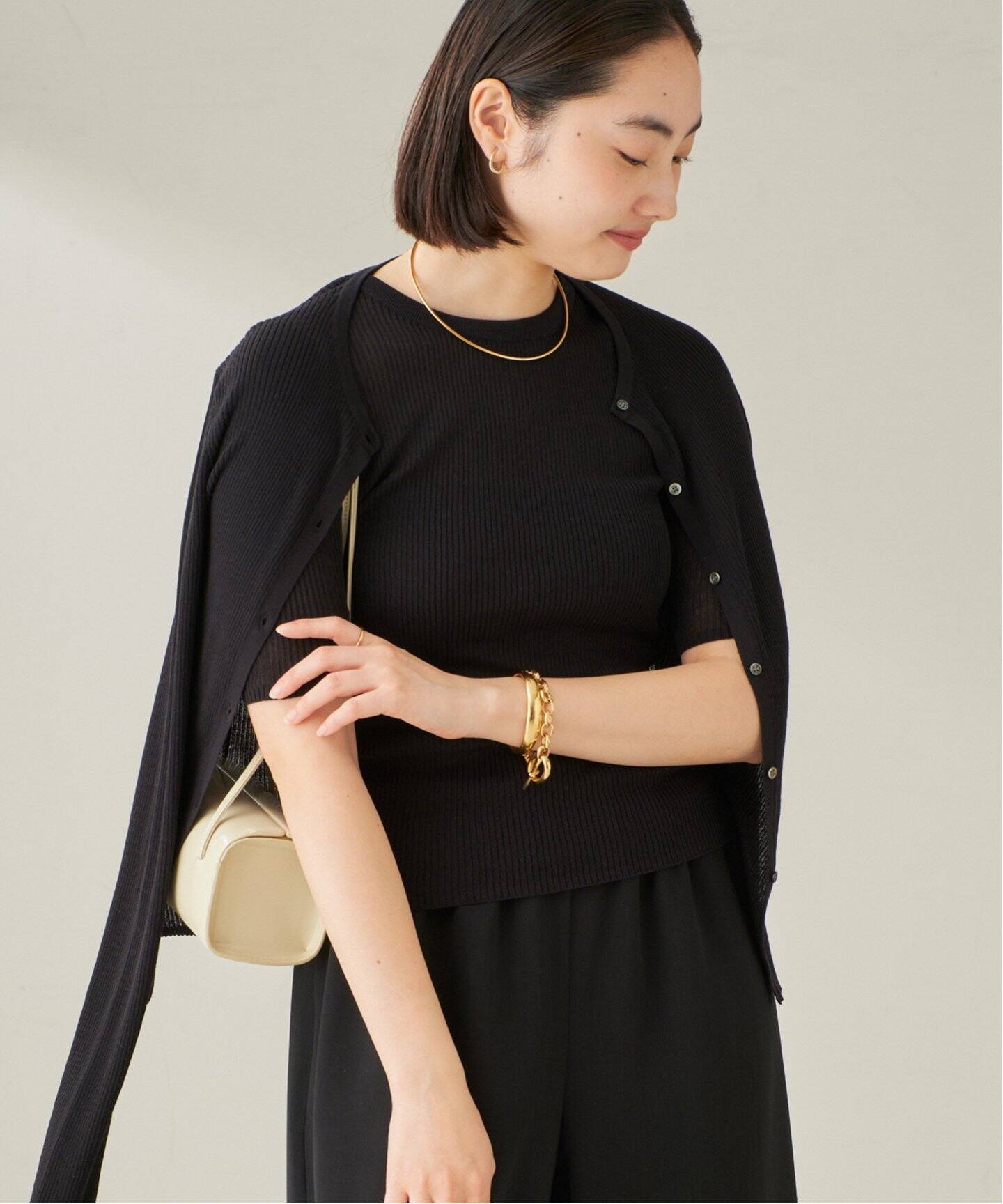 追加》whisper rib sheer プルオーバー（ニット／セーター）｜Plage 