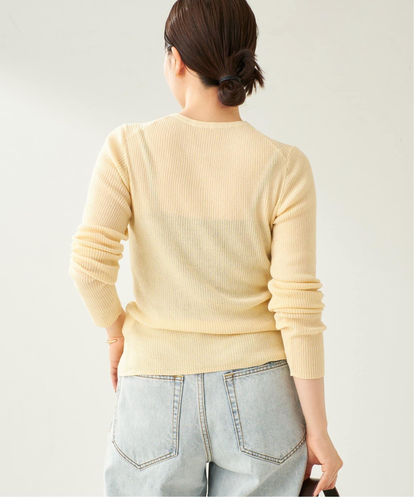 whisper rib sheer カーディガン（カーディガン）｜Plage