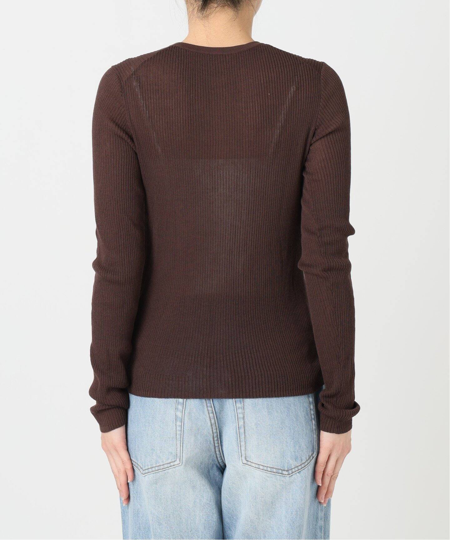 新品　Plage プラージュ whisper rib sheer カーディガン セール】whisper rib sheer カーディガン（カーディガン/ボレロ