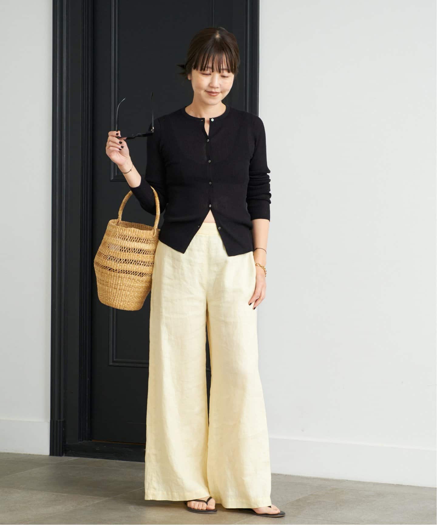 追加》whisper rib sheer カーディガン（カーディガン）｜Plage