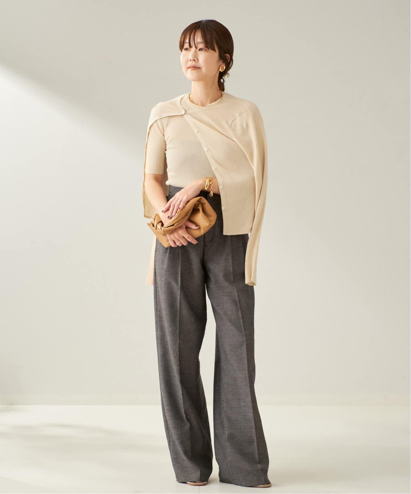 Plageプラージュ SHEER RIB CROPPED カーディガン plage（プラージュ）の「SHEER RIB CROPPED カーディガン