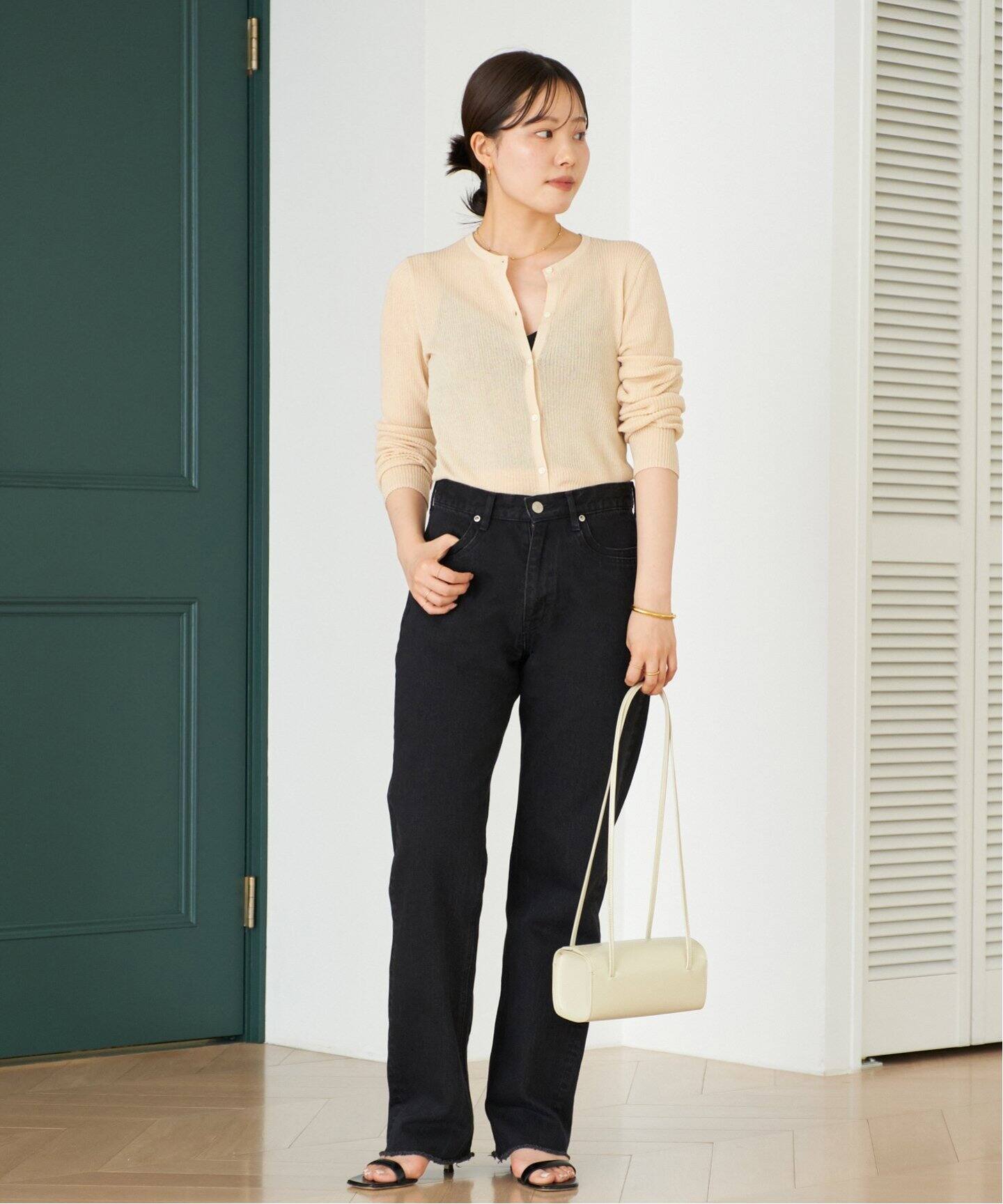 追加》whisper rib sheer カーディガン（カーディガン）｜Plage