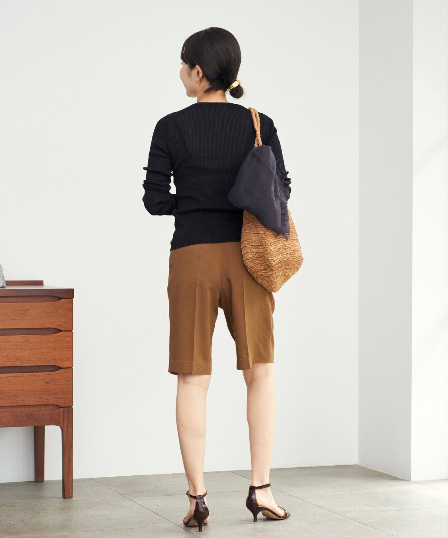 Plage whisper rib sheerカーディガン ブラウン プラージュ whisper rib sheer カーディガン（カーディガン）｜Plage