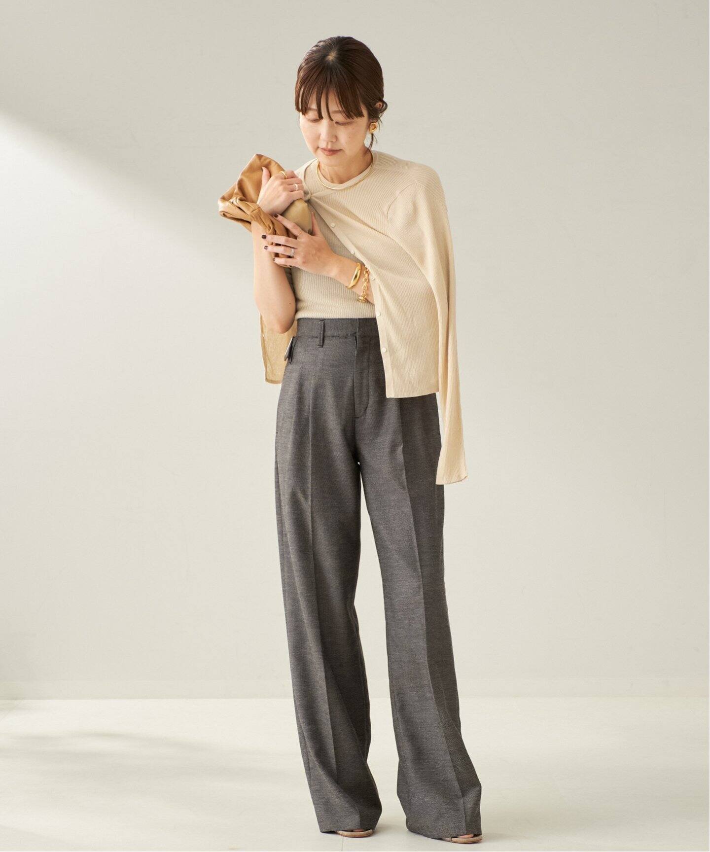 追加》whisper rib sheer カーディガン（カーディガン）｜Plage