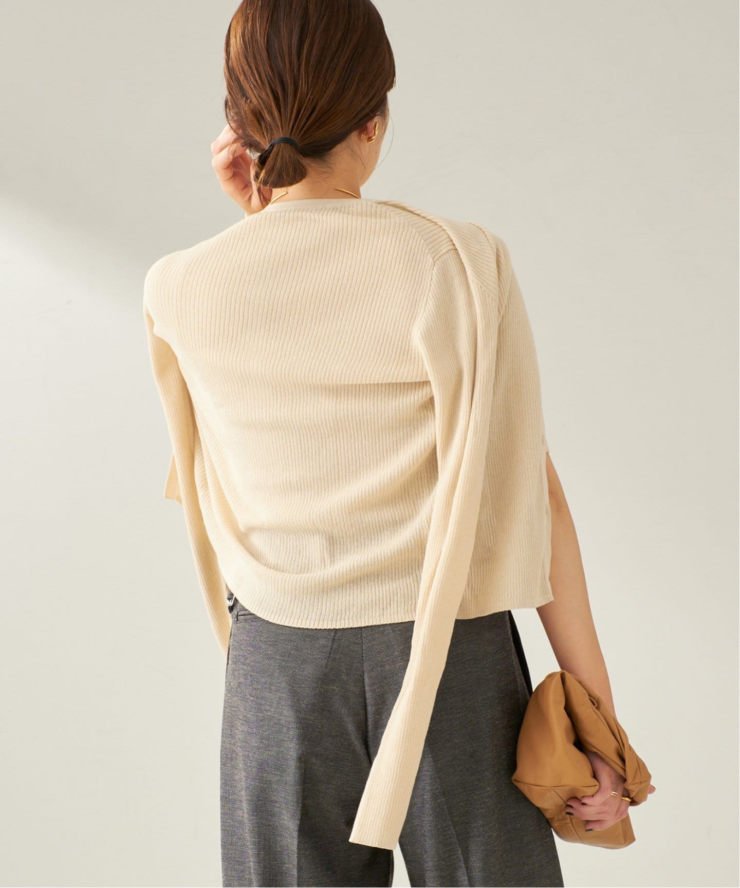 追加》whisper rib sheer カーディガン（カーディガン）｜Plage
