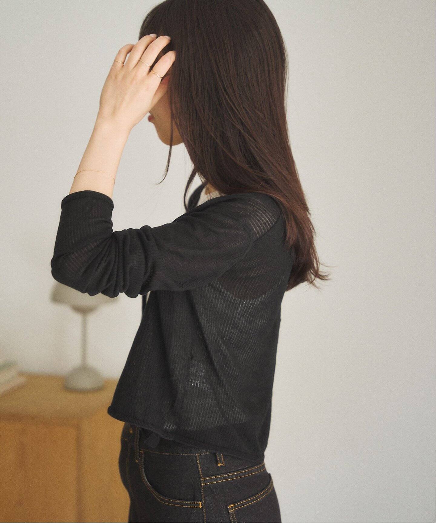 Plage petit カーディガン　ブラック　プラージュ 有楽町店・WEB限定追加》petit カーディガン（カーディガン）｜Plage