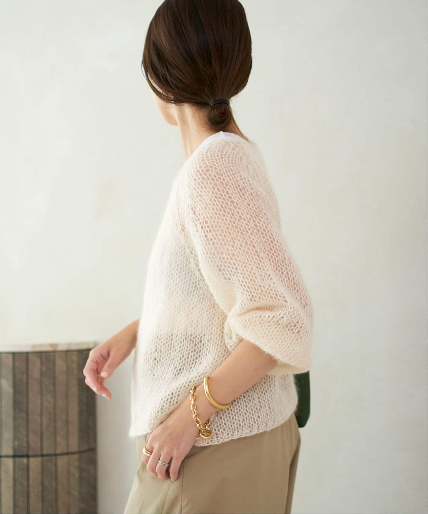 7月末まで☁️売り切り希望 　Plage SESIA シルクモヘヤニット plage（プラージュ）の「SESIAシルクモヘヤ ニット（ニット
