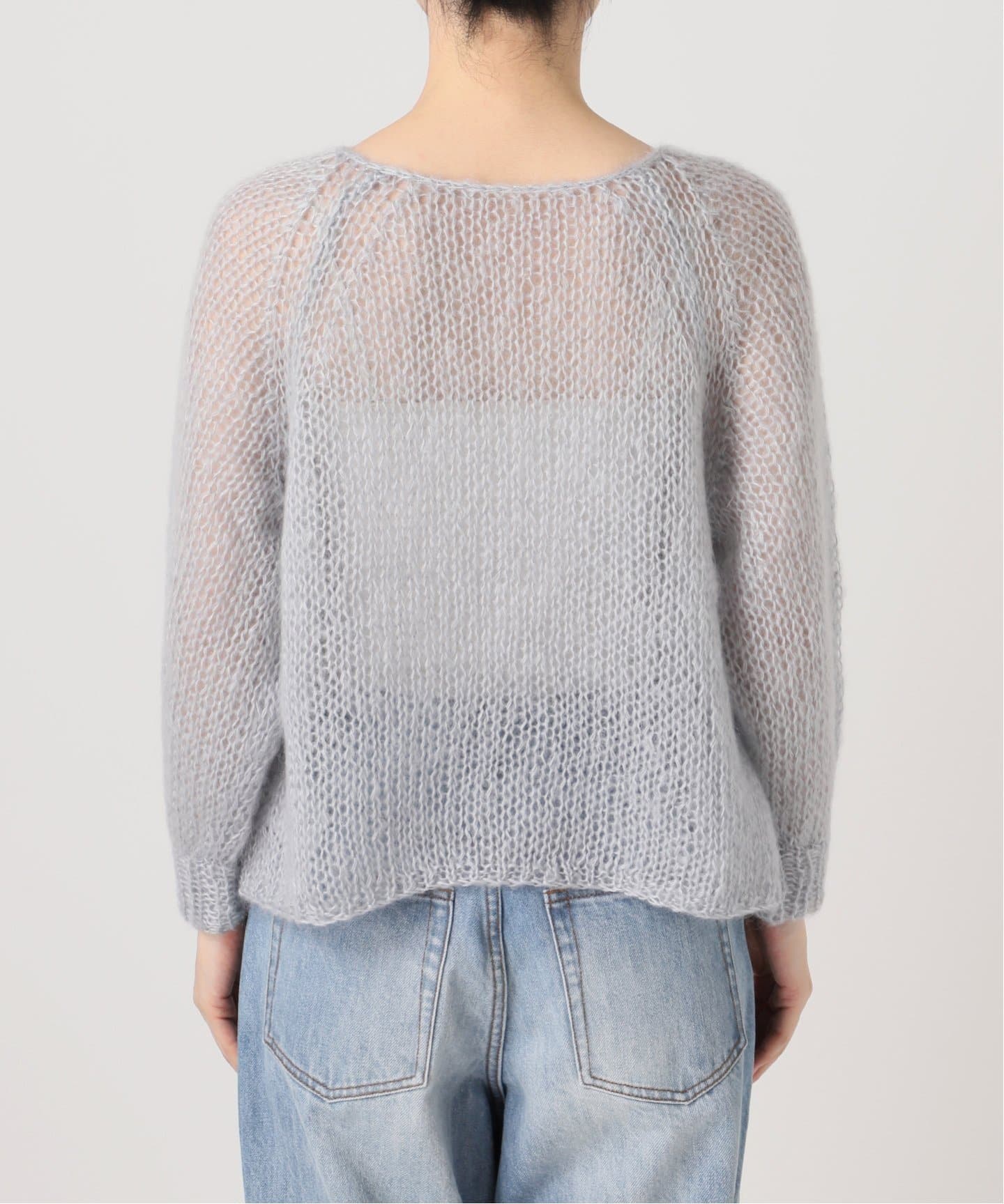 Plage｜SESIAシルクモヘヤニット ブルー Plage｜SESIAシルクモヘヤニット ブルー トップス