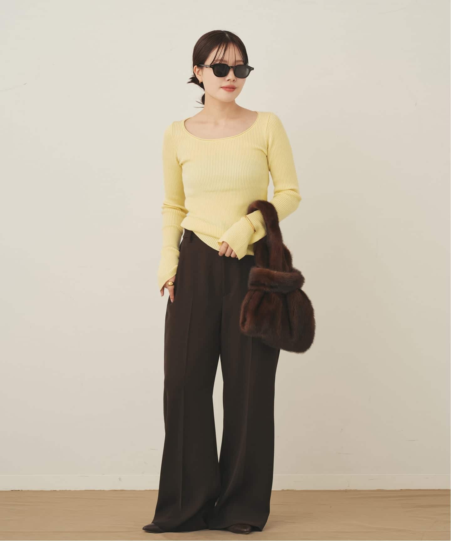 easy care wide rib プルオーバー（ニット／セーター）｜Plage