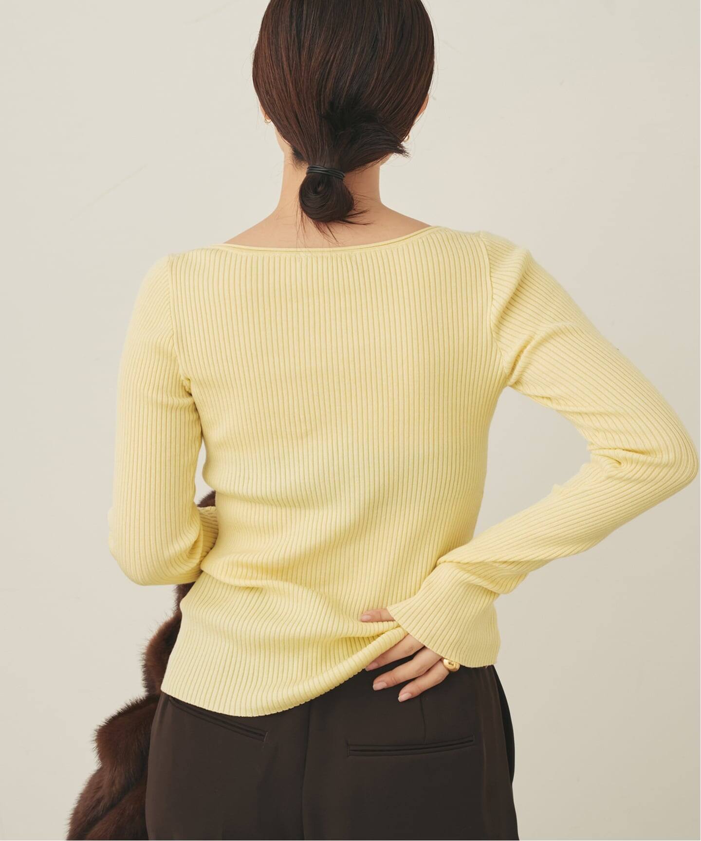 easy care wide rib プルオーバー（ニット／セーター）｜Plage