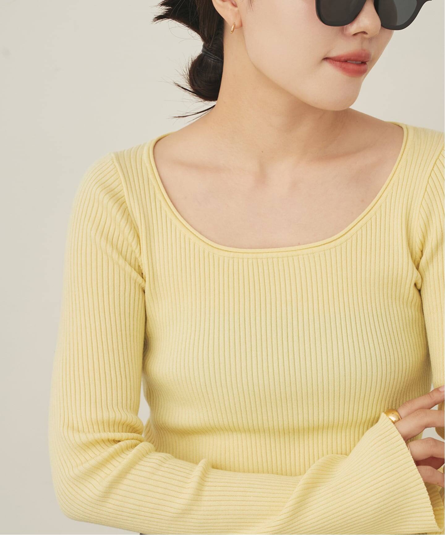 easy care wide rib プルオーバー（ニット／セーター）｜Plage