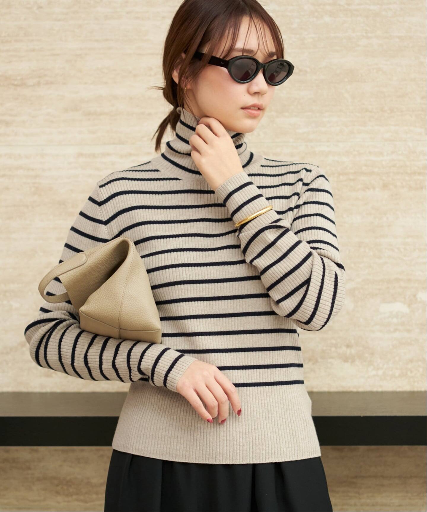 Plage cashwool border turtle ニット cashwool border turtle ニット（ニット／セーター）｜Plage