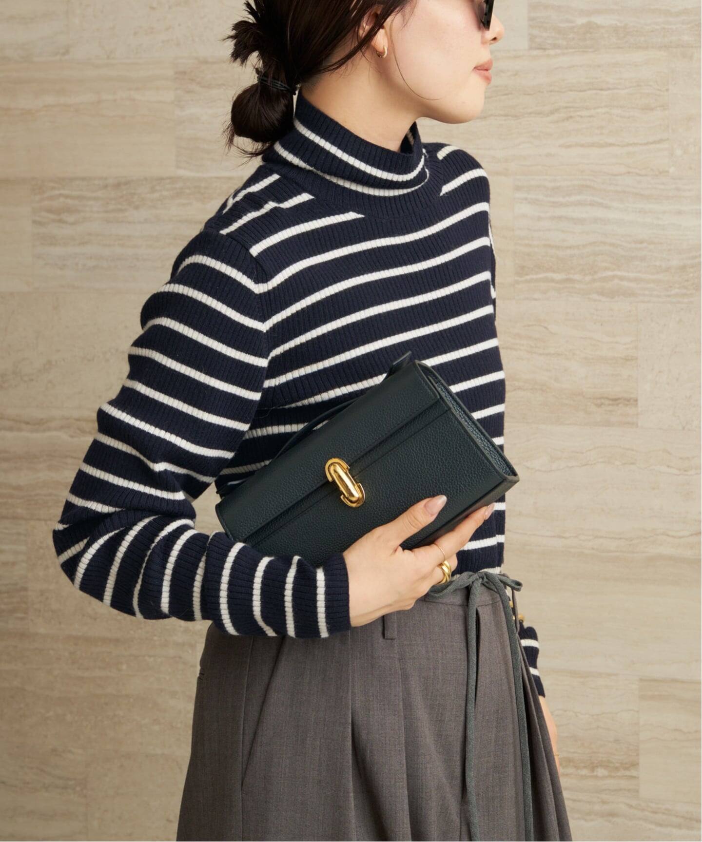 【CATHRINE HAMMEL 】カトリーネハメルニットplageプラージュ cashwool border turtle ニット（ニット／セーター）｜Plage