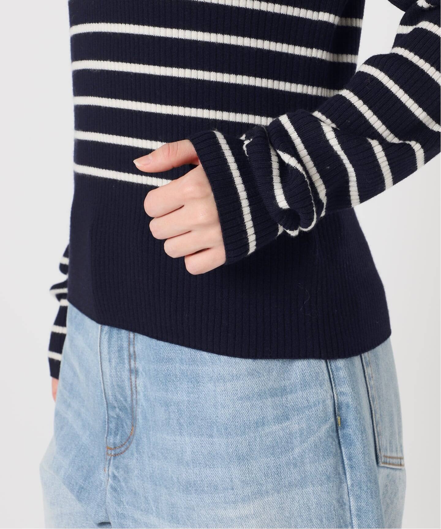 cashwool border turtle ニット（ニット／セーター）｜Plage