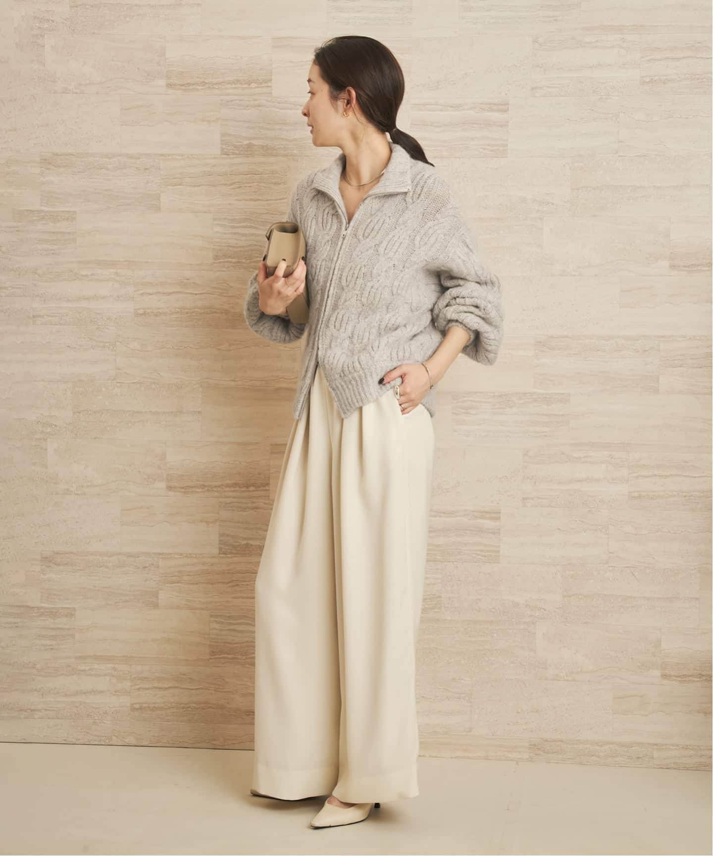 les Tendre alan zip UP ニット（ニット／セーター）｜Plage